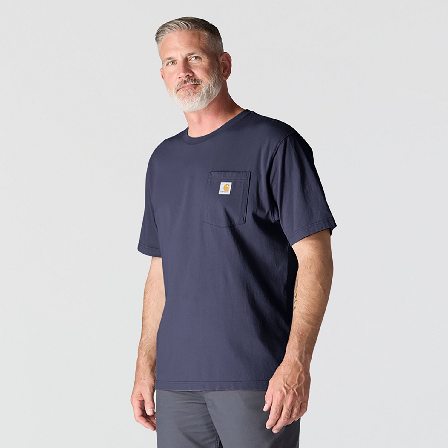 Carhartt Men's K87 Short Sleeve Workwear Pocket T-shirt                                                                          - view number 3