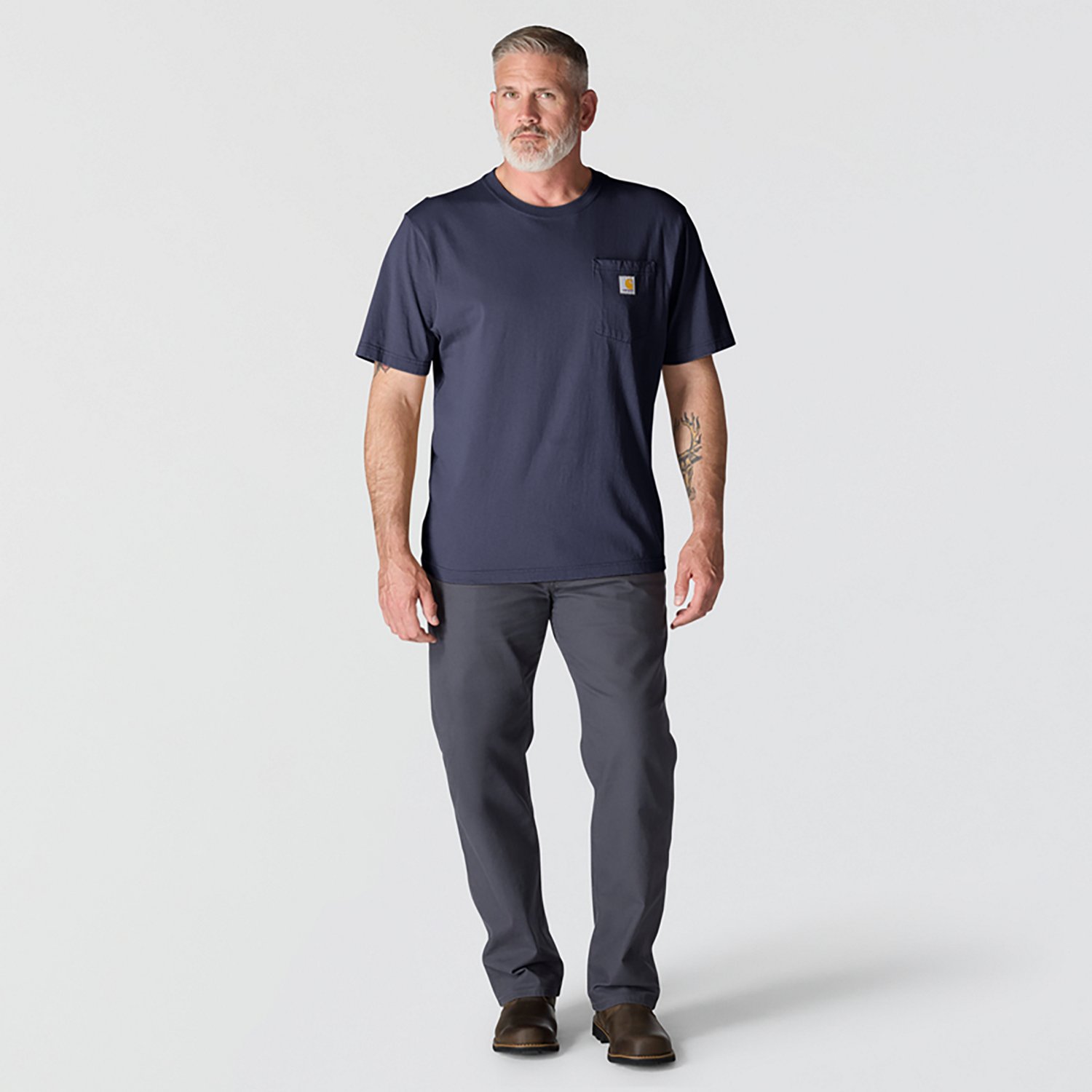 Carhartt Men's K87 Short Sleeve Workwear Pocket T-shirt                                                                          - view number 6