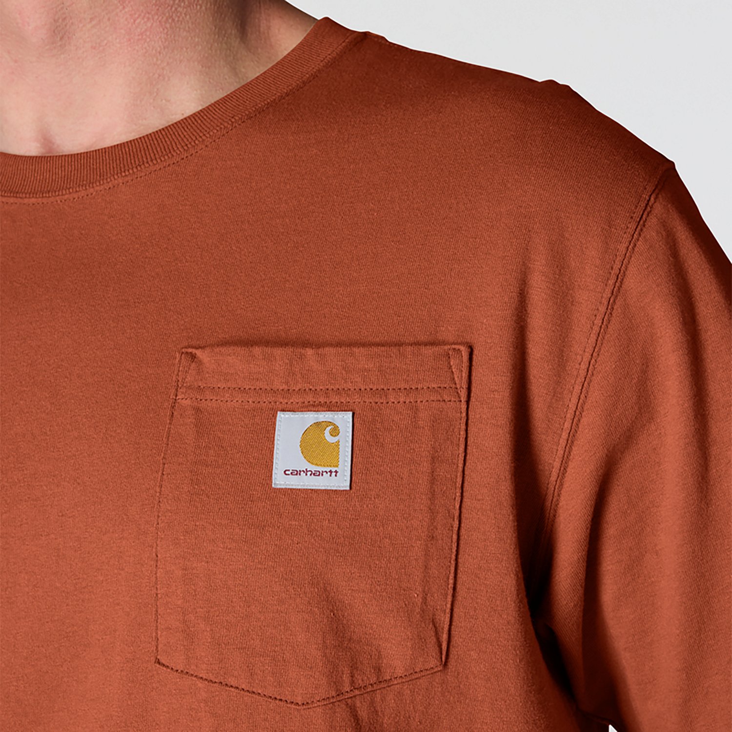 Carhartt Men's K87 Short Sleeve Workwear Pocket T-shirt                                                                          - view number 3