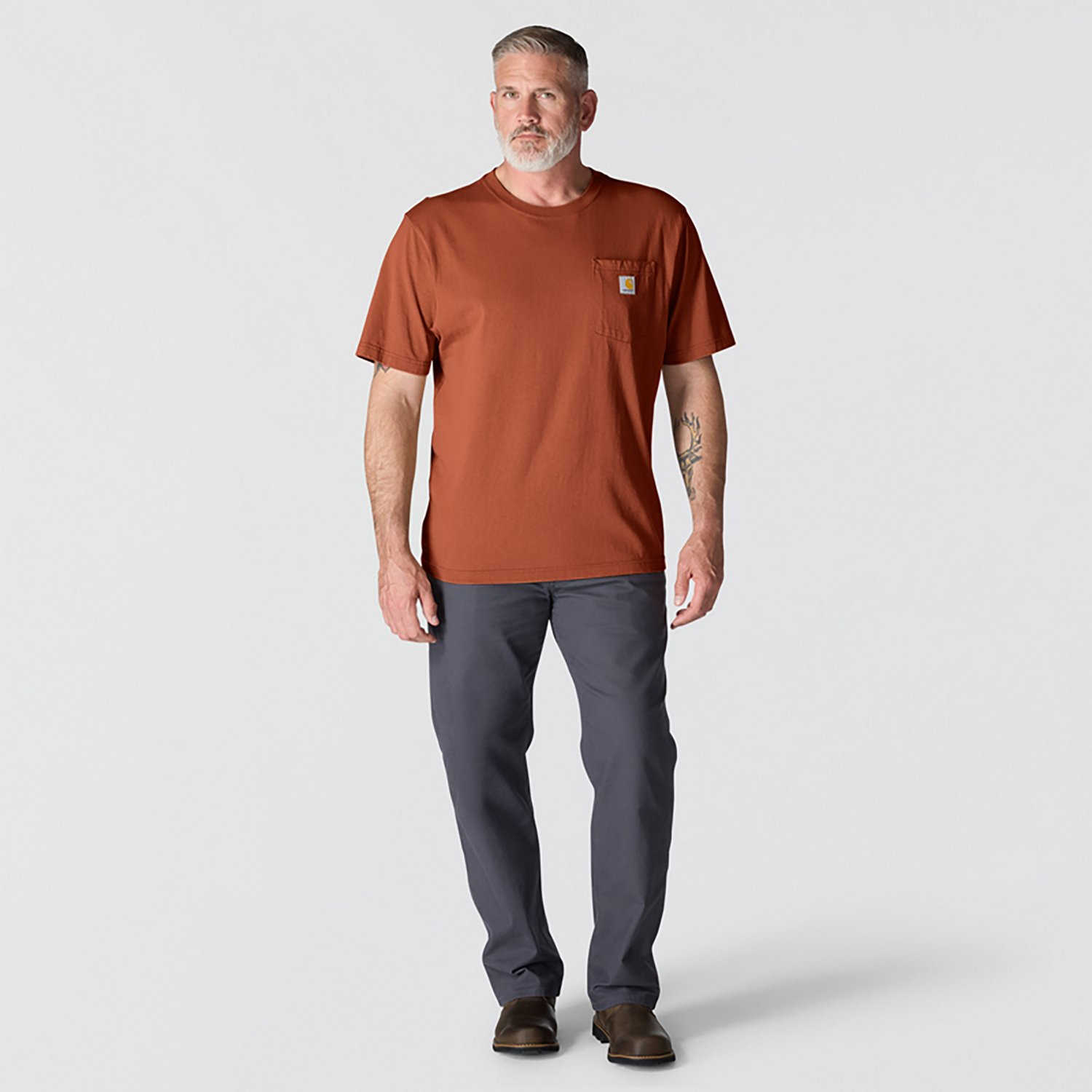Carhartt Men's K87 Short Sleeve Workwear Pocket T-shirt                                                                          - view number 4