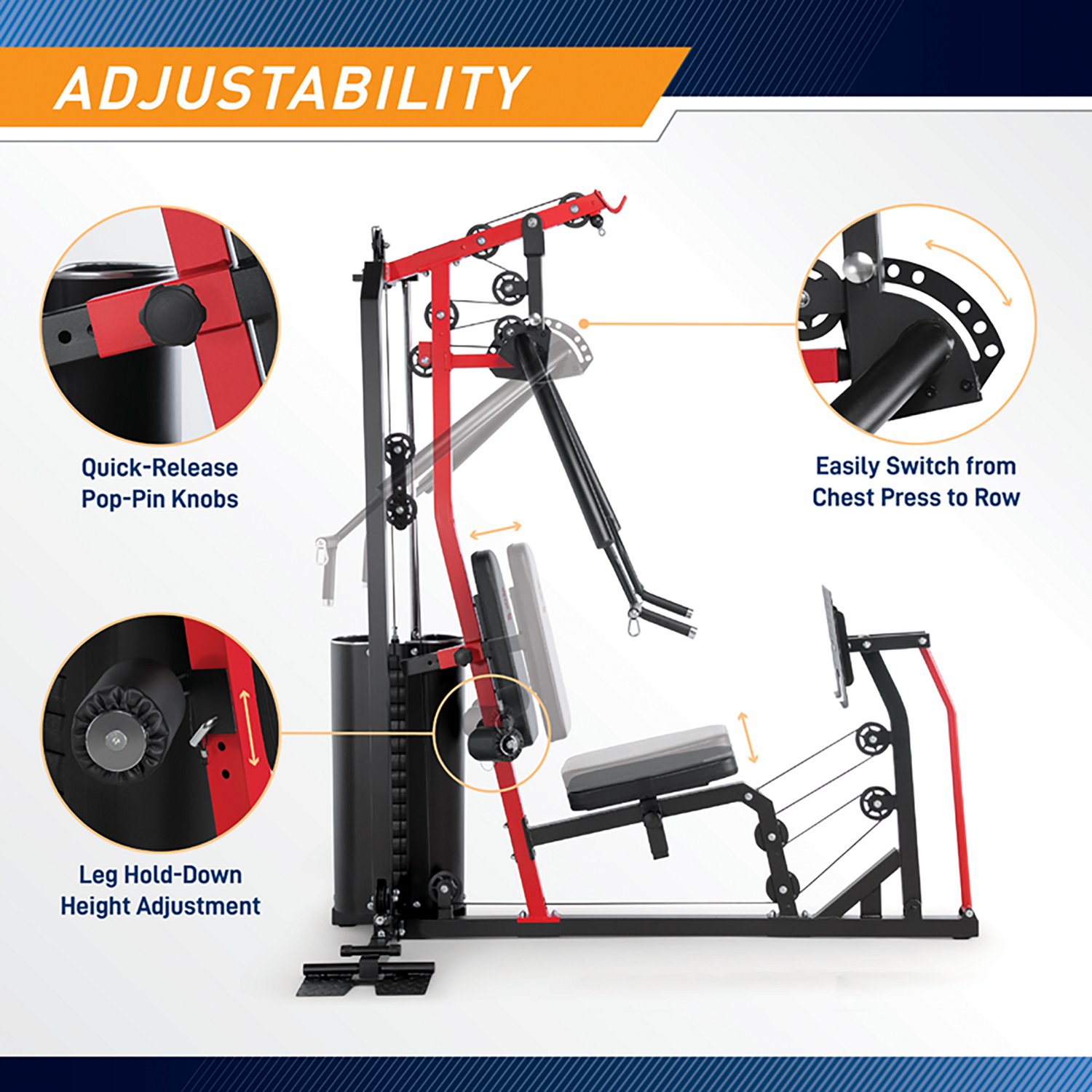 Marcy 150 lb Home Gym with Leg Press - view number 3