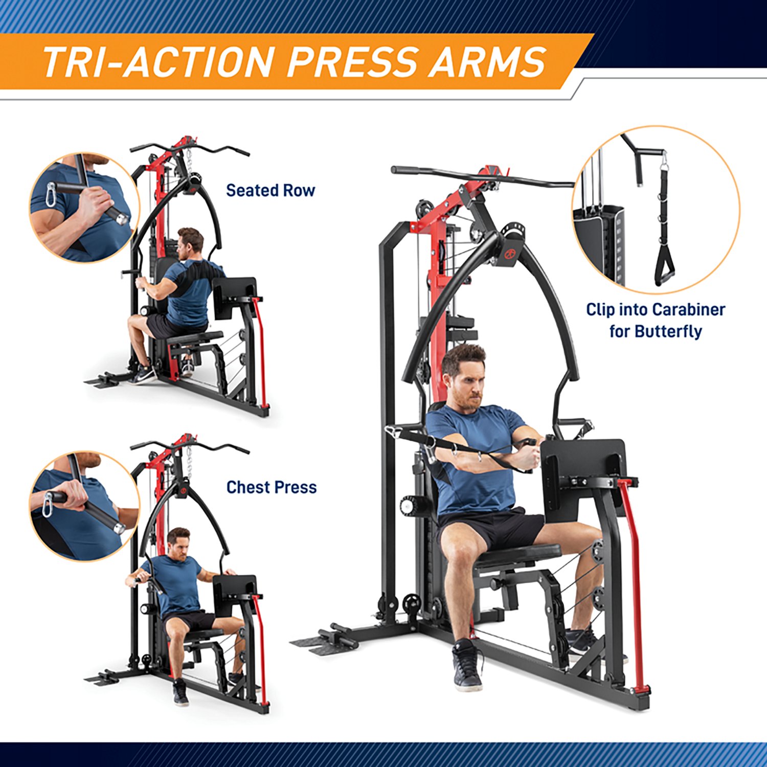 Marcy 150 lb Home Gym with Leg Press - view number 4