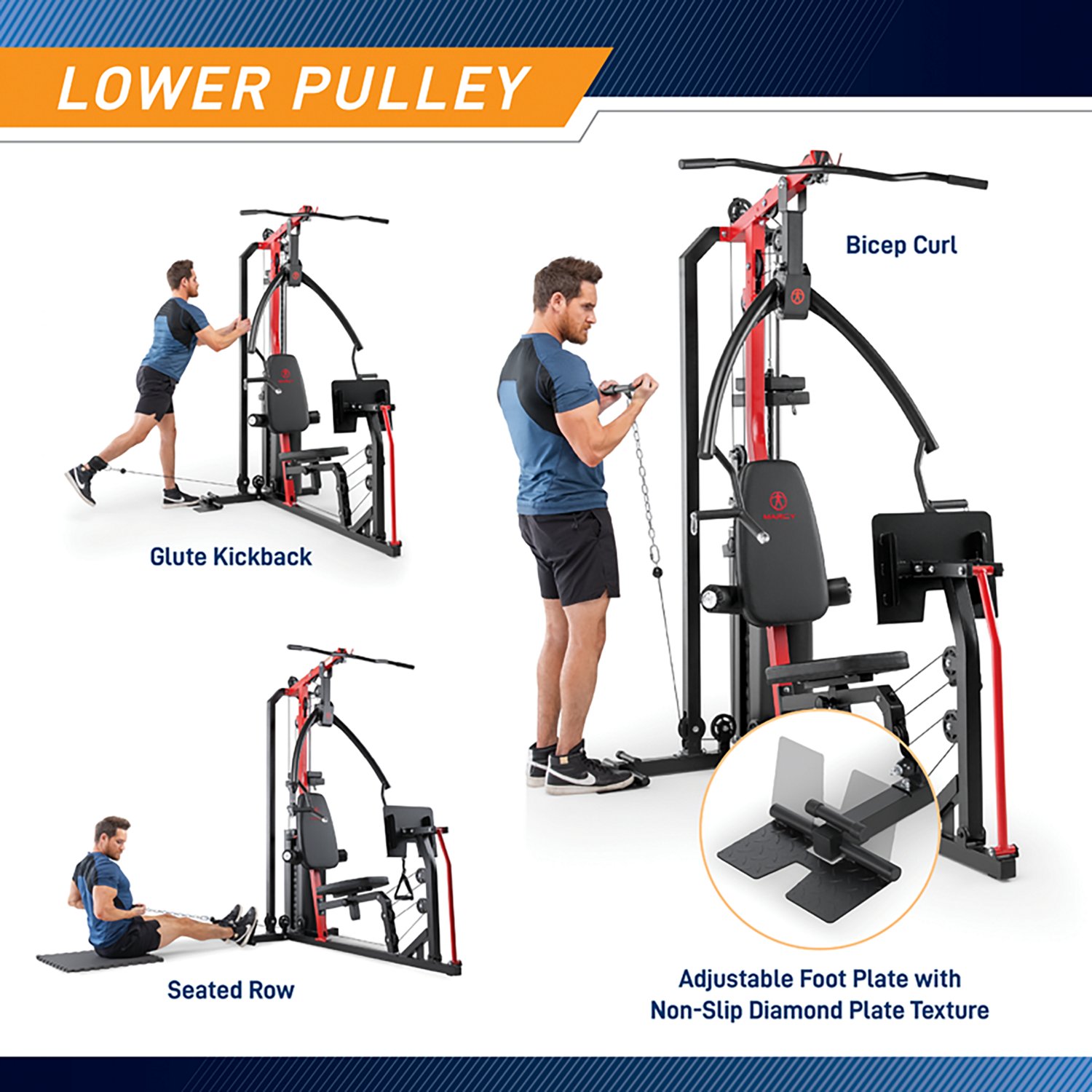 Marcy 150 lb Home Gym with Leg Press - view number 6