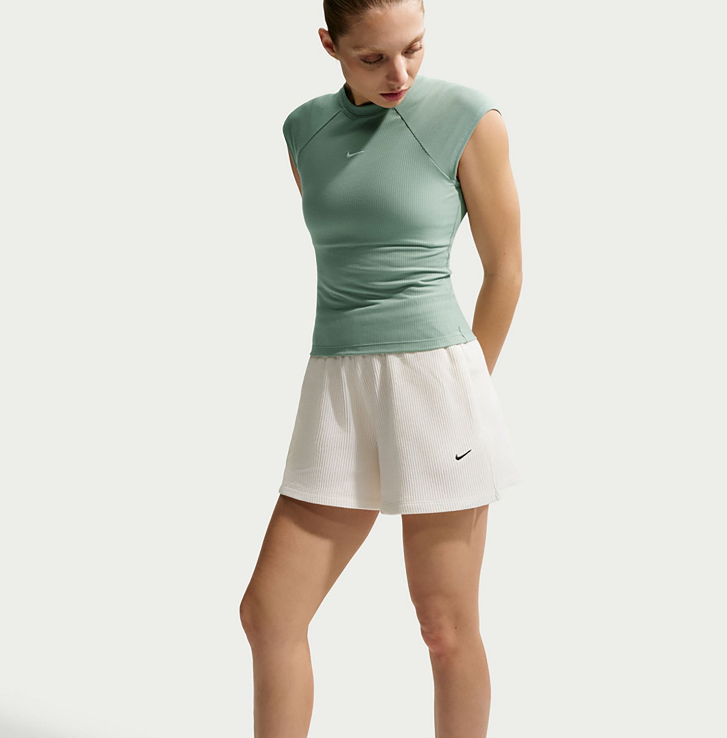 Nike Women’s Sportswear Chill Waffle Loose Mid‑Rise Shorts - view number 3