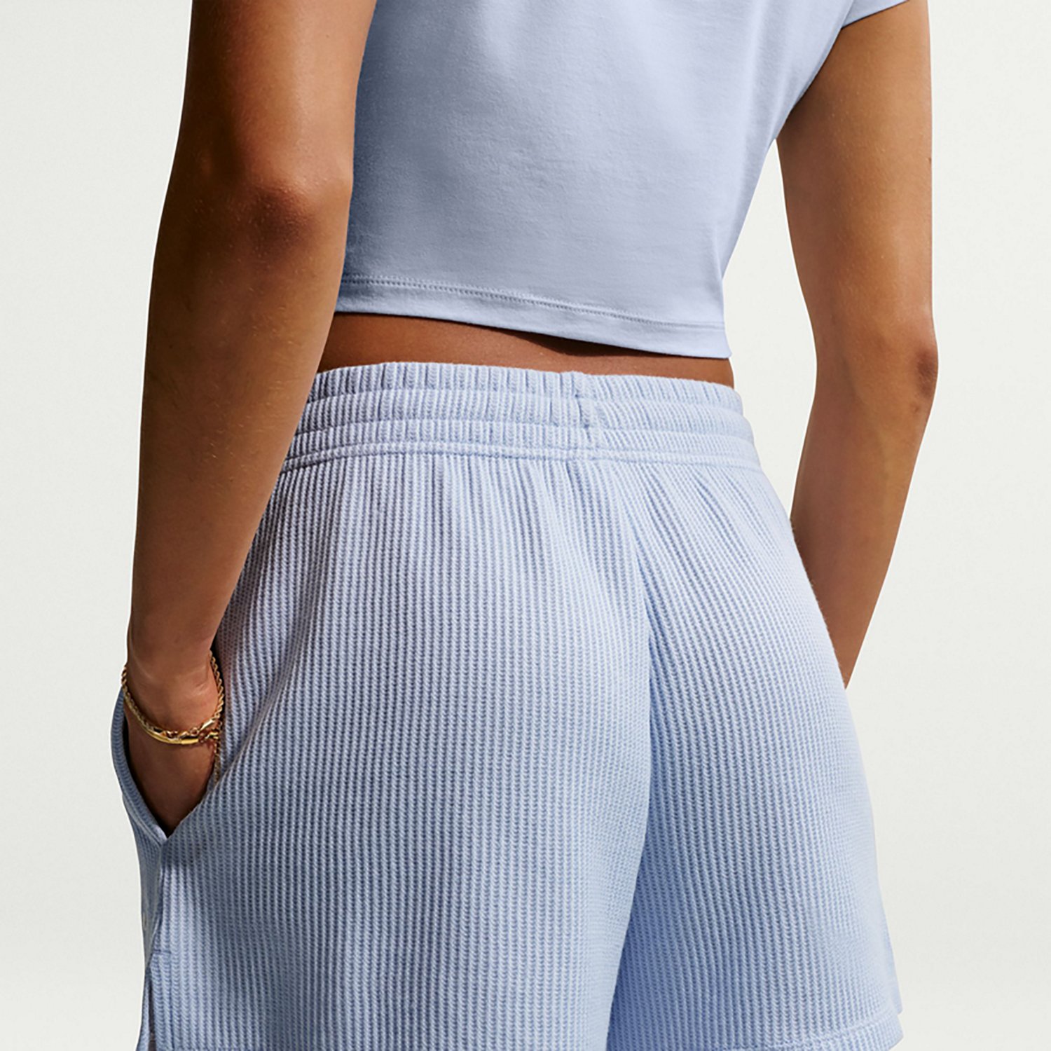Nike Women’s Sportswear Chill Waffle Loose Mid‑Rise Shorts - view number 4