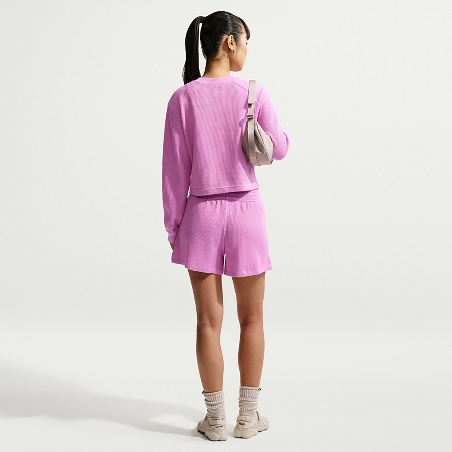 Nike Women’s Sportswear Chill Waffle Loose Mid‑Rise Shorts - view number 2