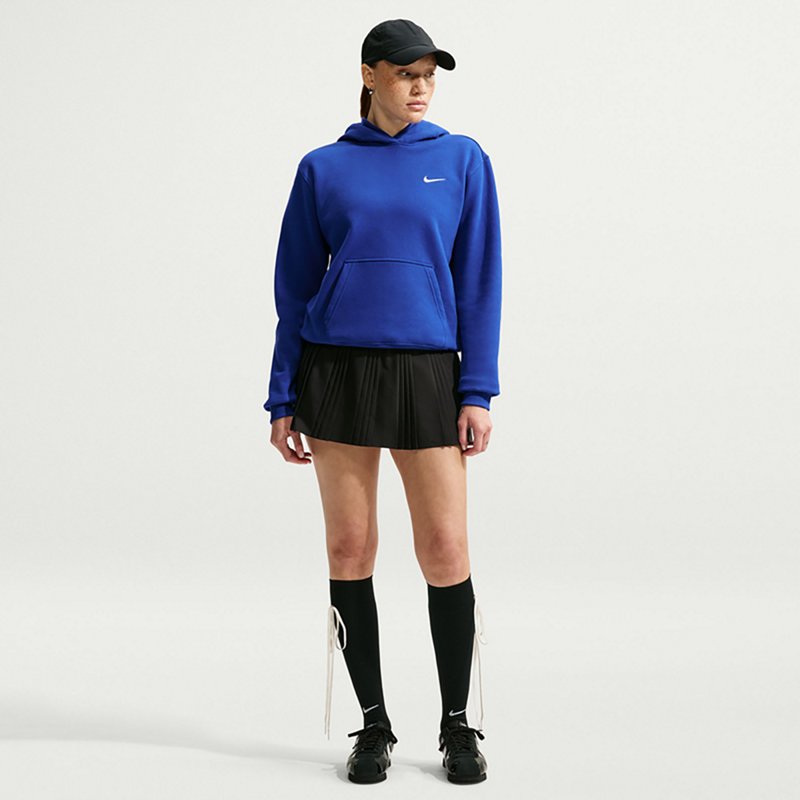 Nike Women's Studio Fleece Medium Weight Hoodie, XS, Old Royal