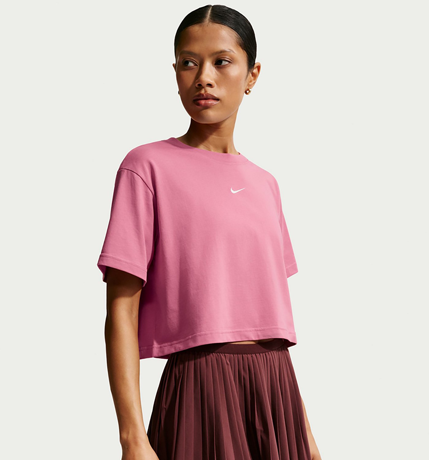 Nike Women's Nike Sportswear Classic Crop Short Sleeve T-shirt - view number 3