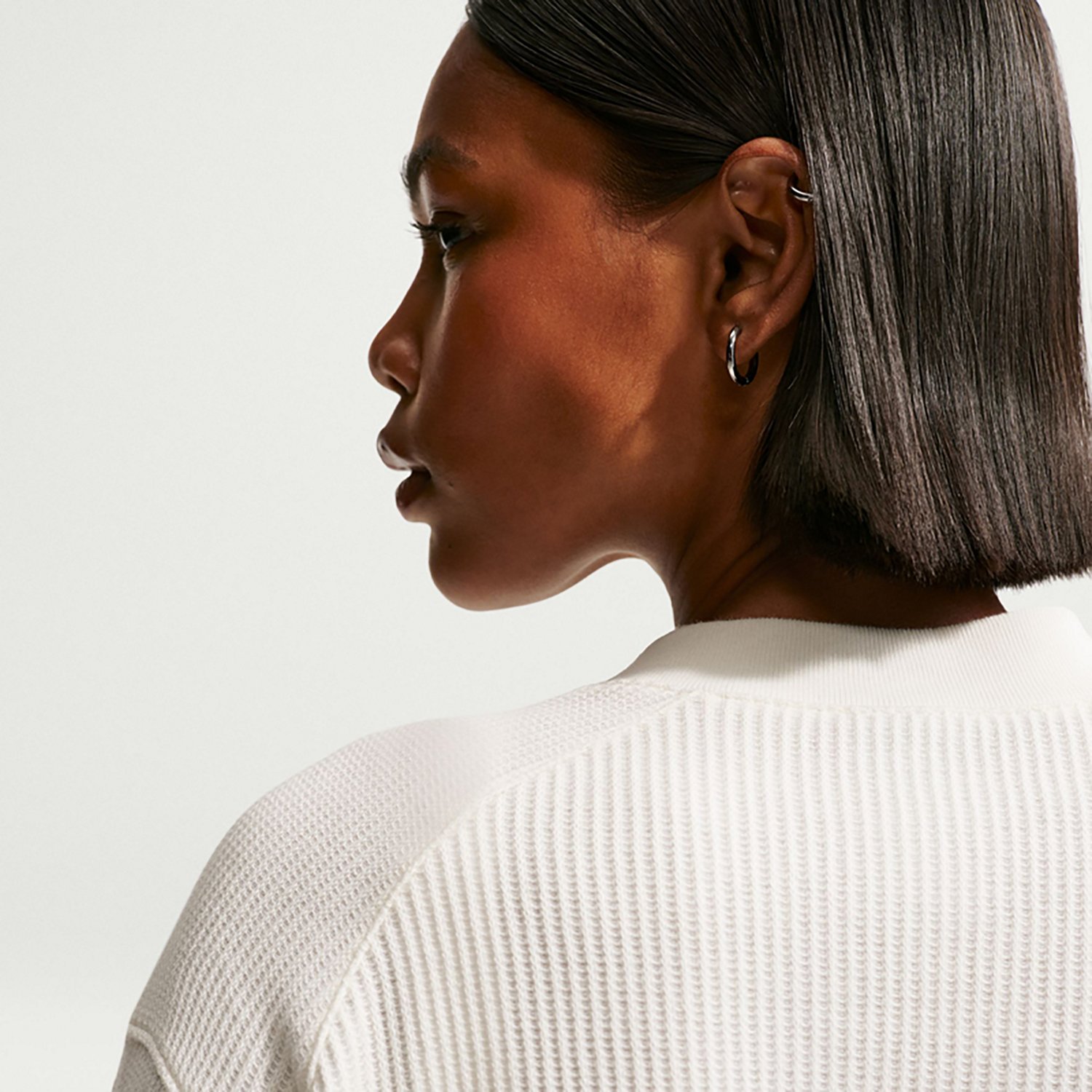 Nike Sportswear Chill Waffle Women’s Oversized Long‑Sleeve Henley Top - view number 4