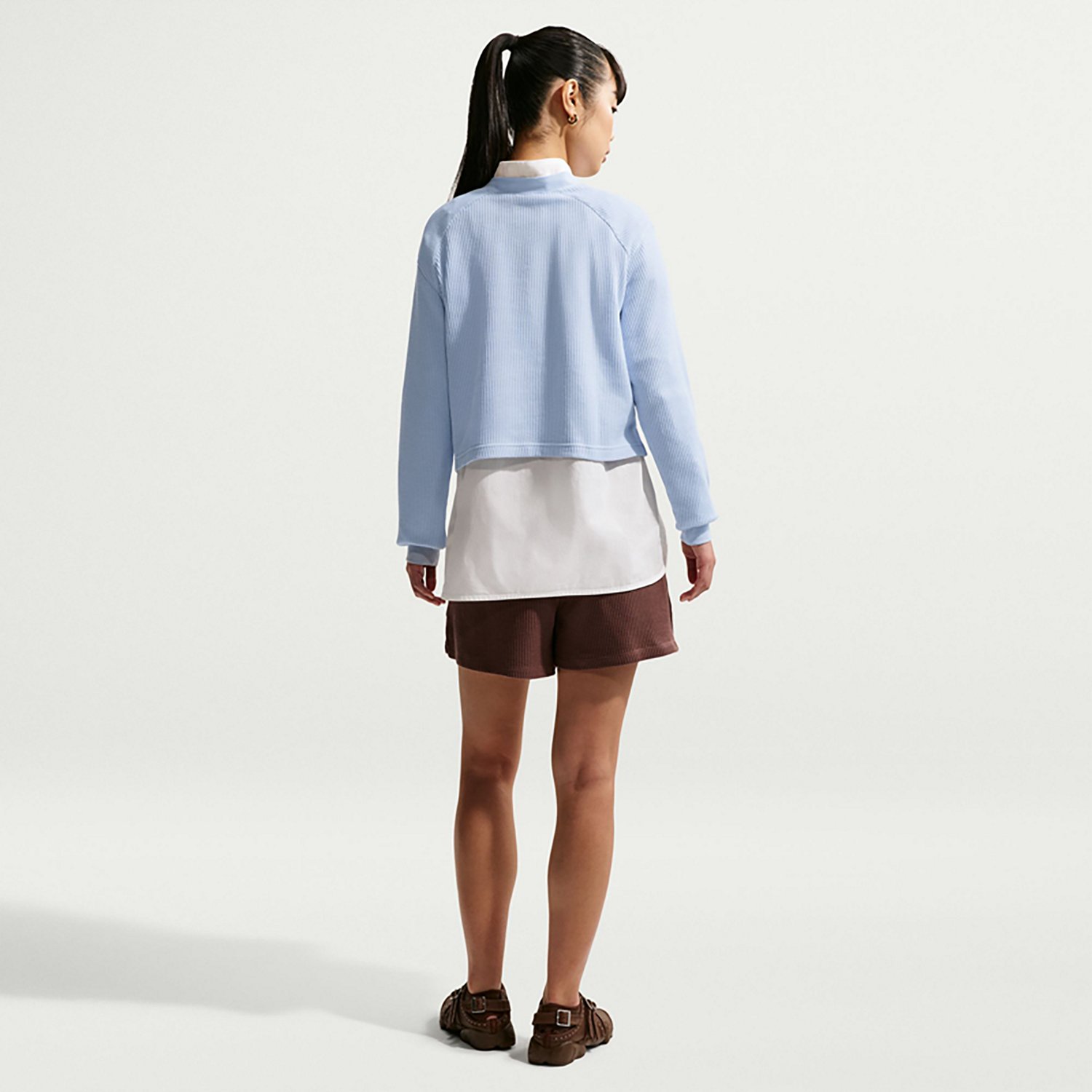 Nike Sportswear Chill Waffle Women’s Oversized Long‑Sleeve Henley Top - view number 2