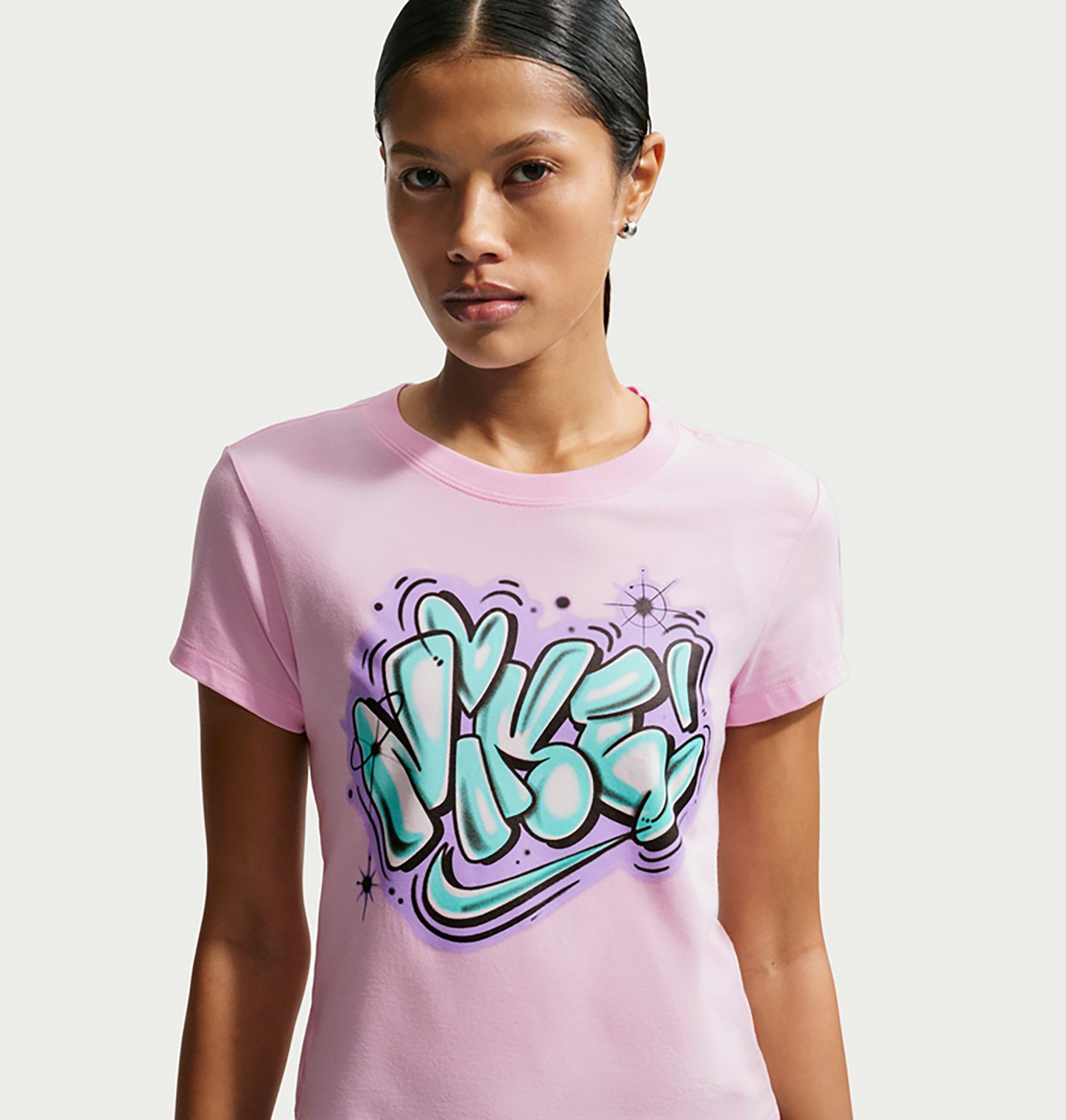 Nike Women's Sportswear Chill Knit Slim Cropped Graphic T-shirt