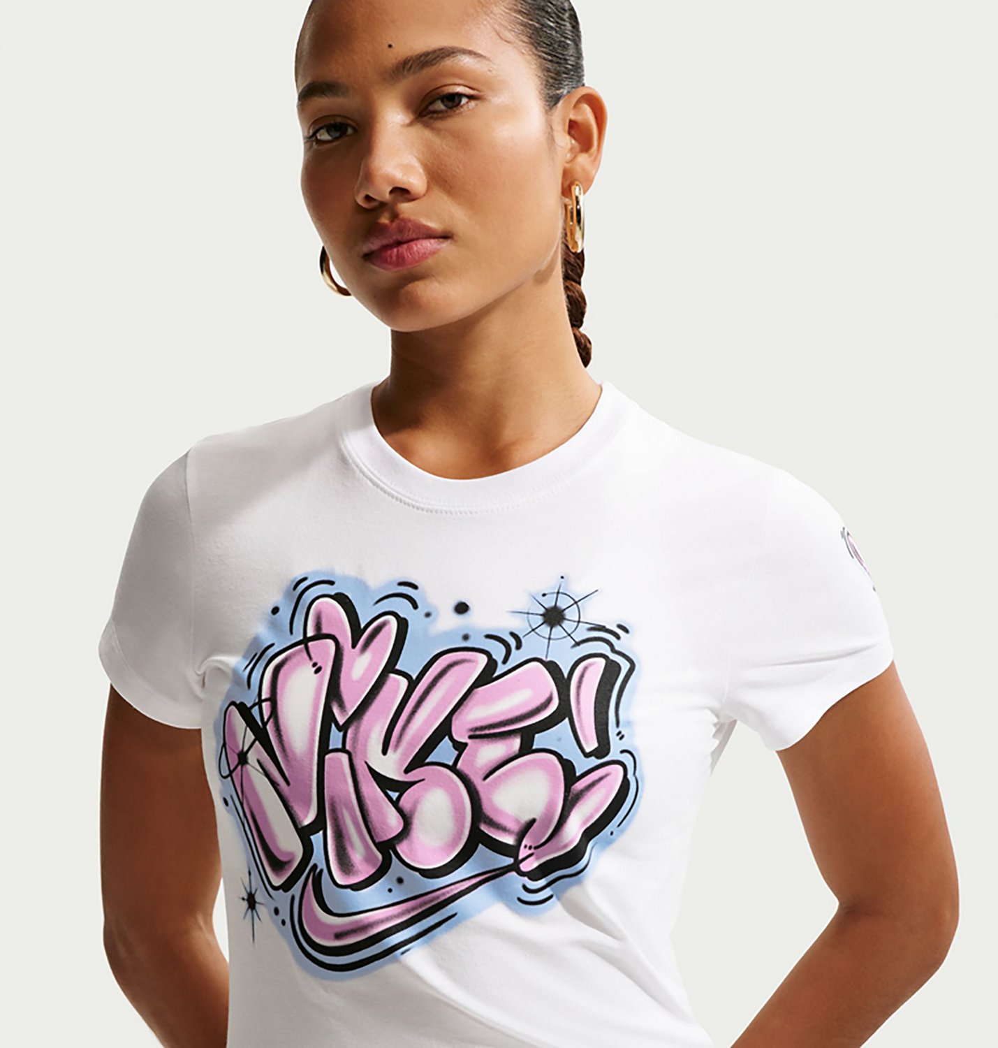 Nike Women's Sportswear Chill Knit Slim Cropped Graphic T-shirt