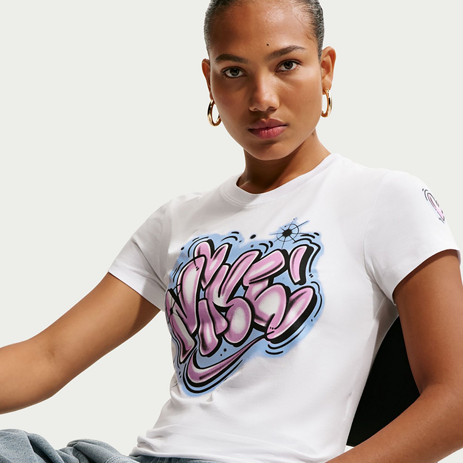 Nike Women's Sportswear Chill Knit Slim Cropped Graphic T-shirt