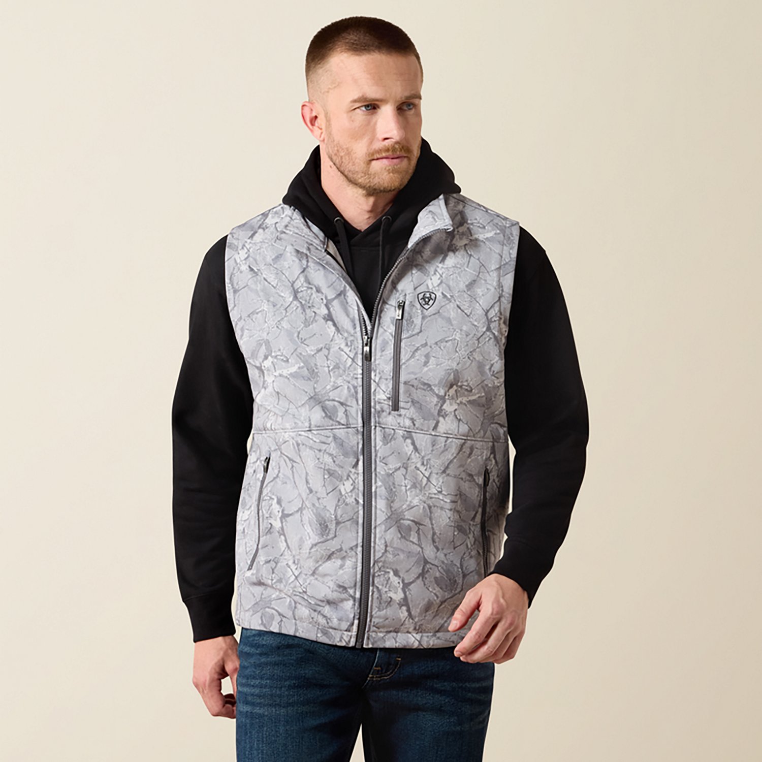 Ariat Men's Logo Camo Softshell Vest
