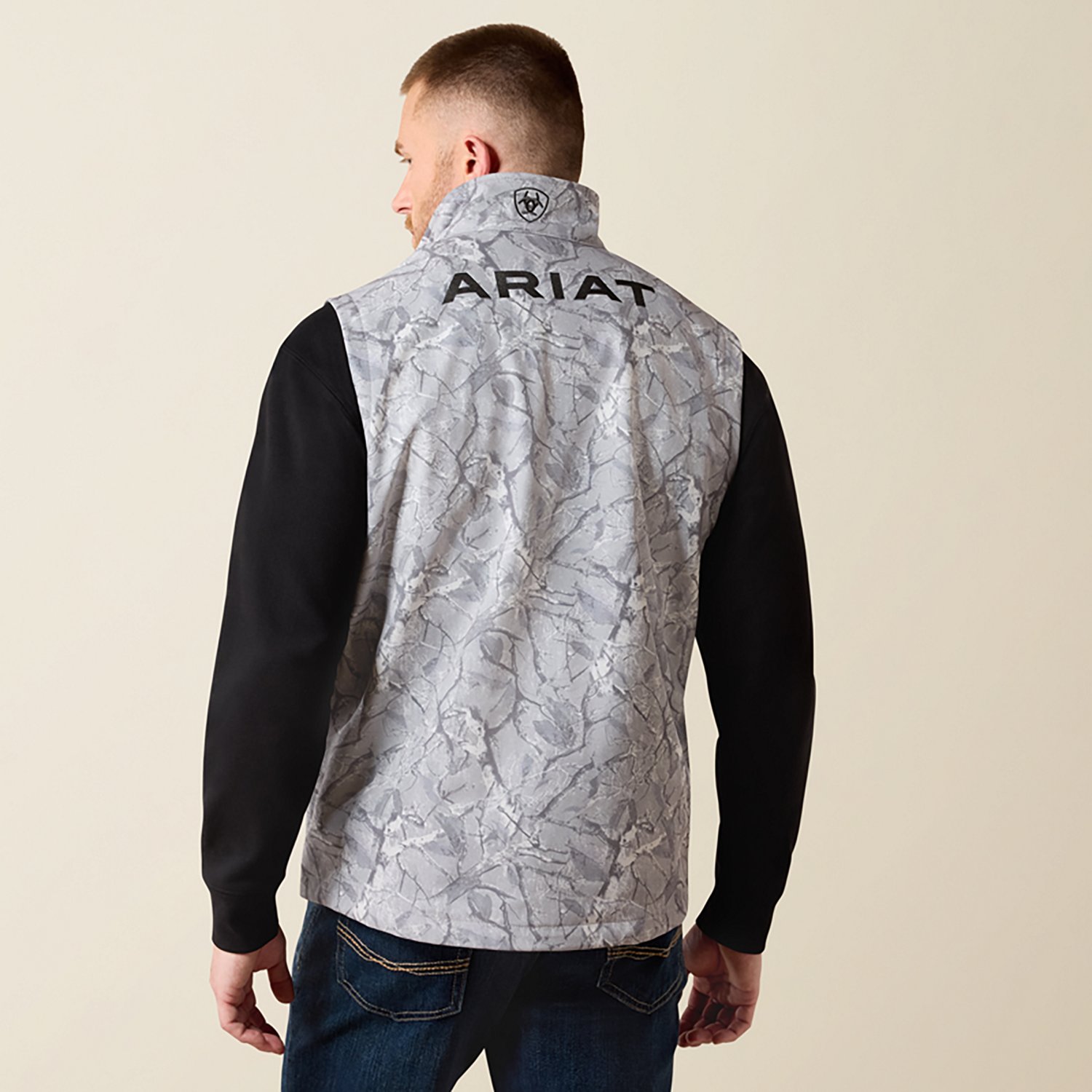 Ariat Men's Logo Camo Softshell Vest