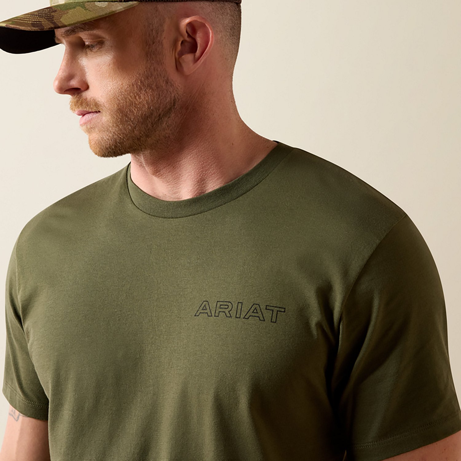 Ariat Men's Rust Serape Shield T-Shirt - view number 3
