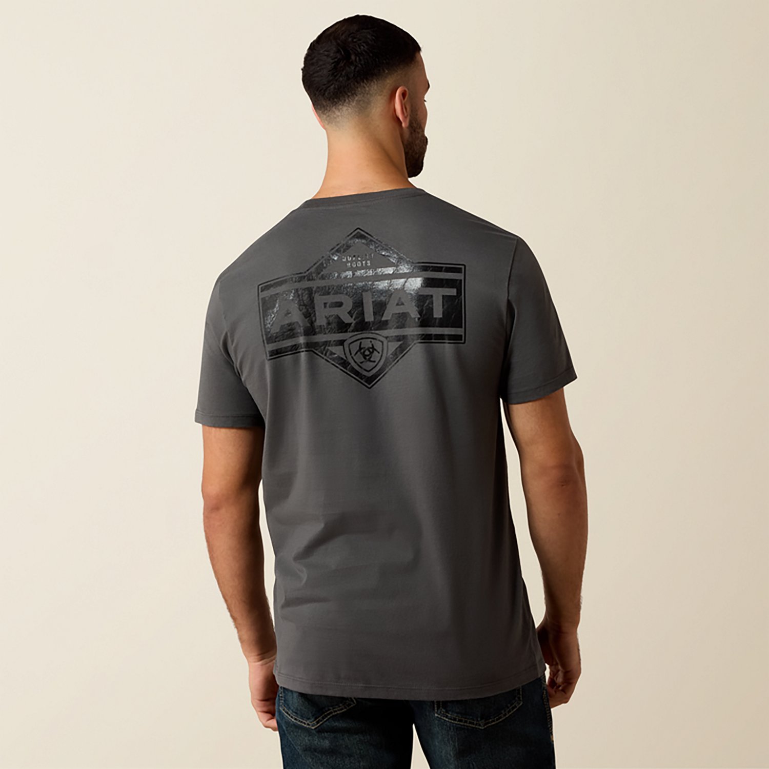 Ariat Men's Leather Diamond T-Shirt - view number 2