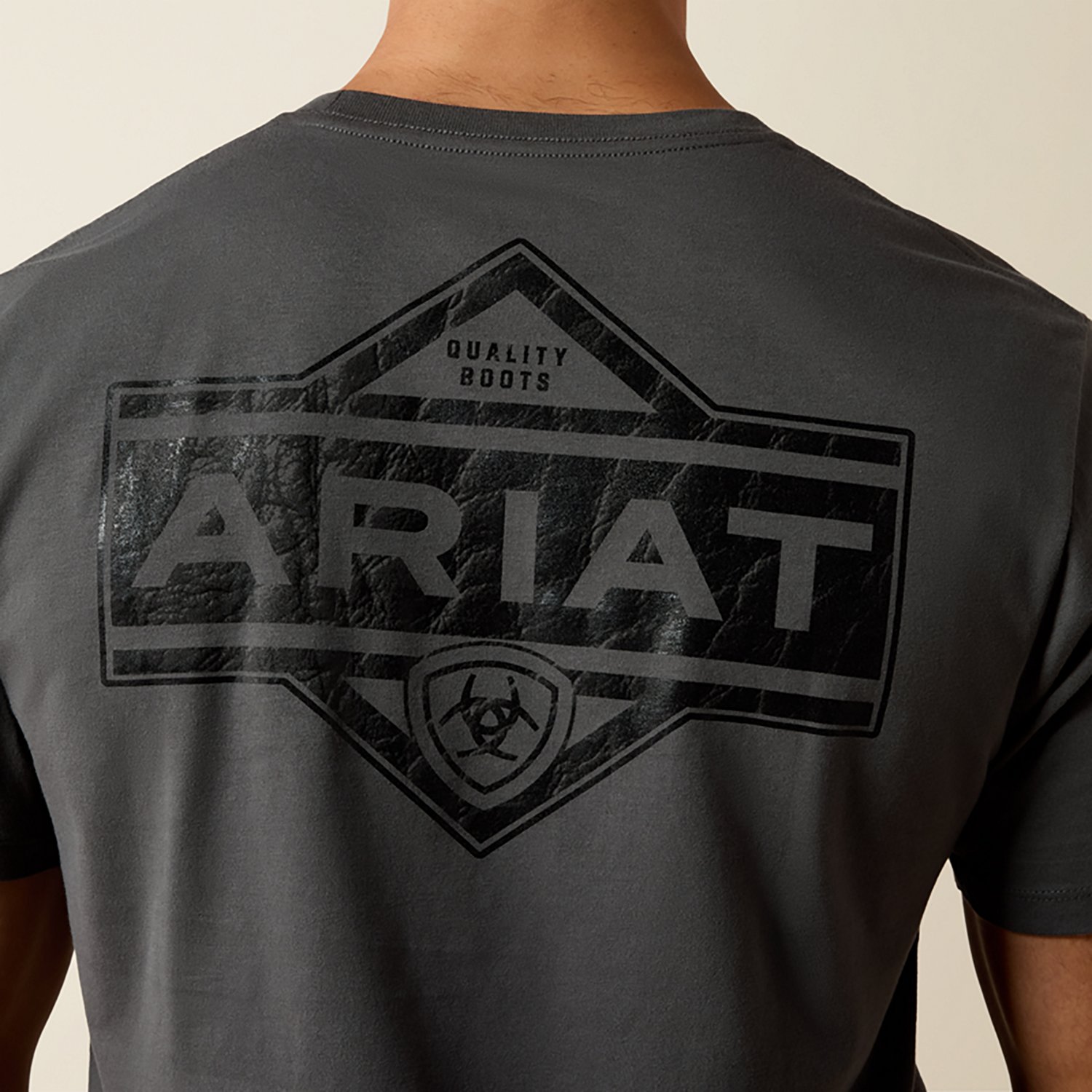 Ariat Men's Leather Diamond T-Shirt - view number 4