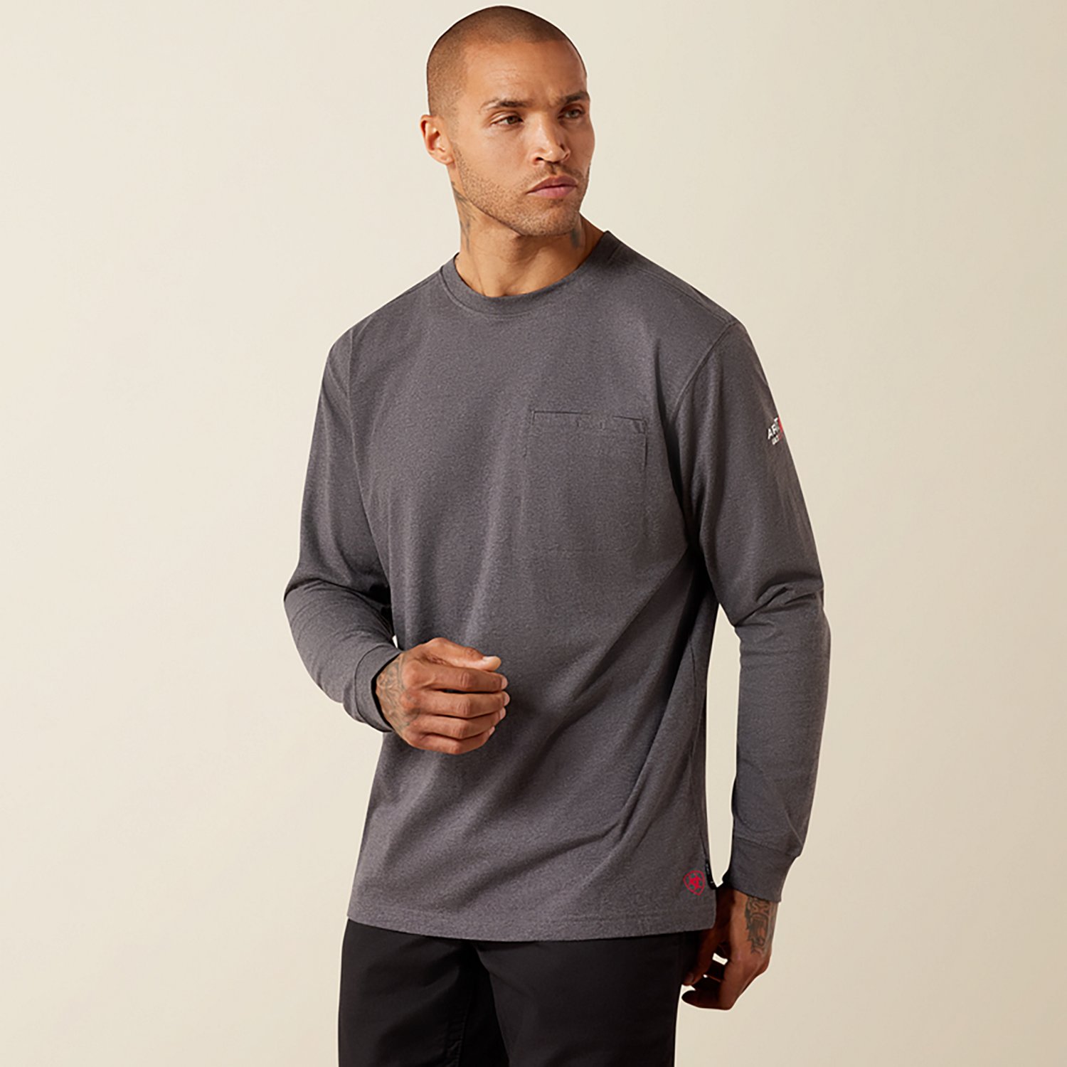 Ariat Men's Flame Resistant  Air Rig Life Flag Long Sleeve T-Shirt