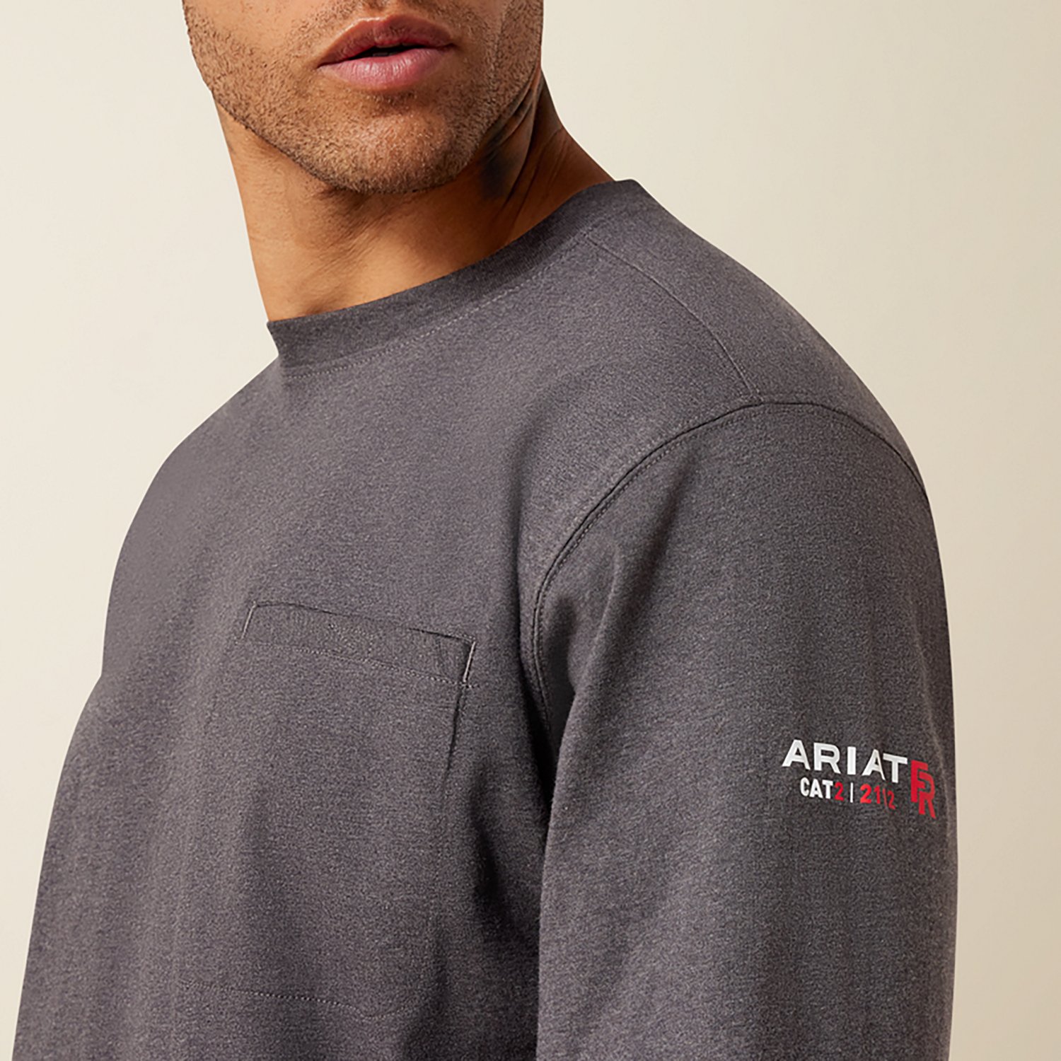 Ariat Men's Flame Resistant  Air Rig Life Flag Long Sleeve T-Shirt - view number 3