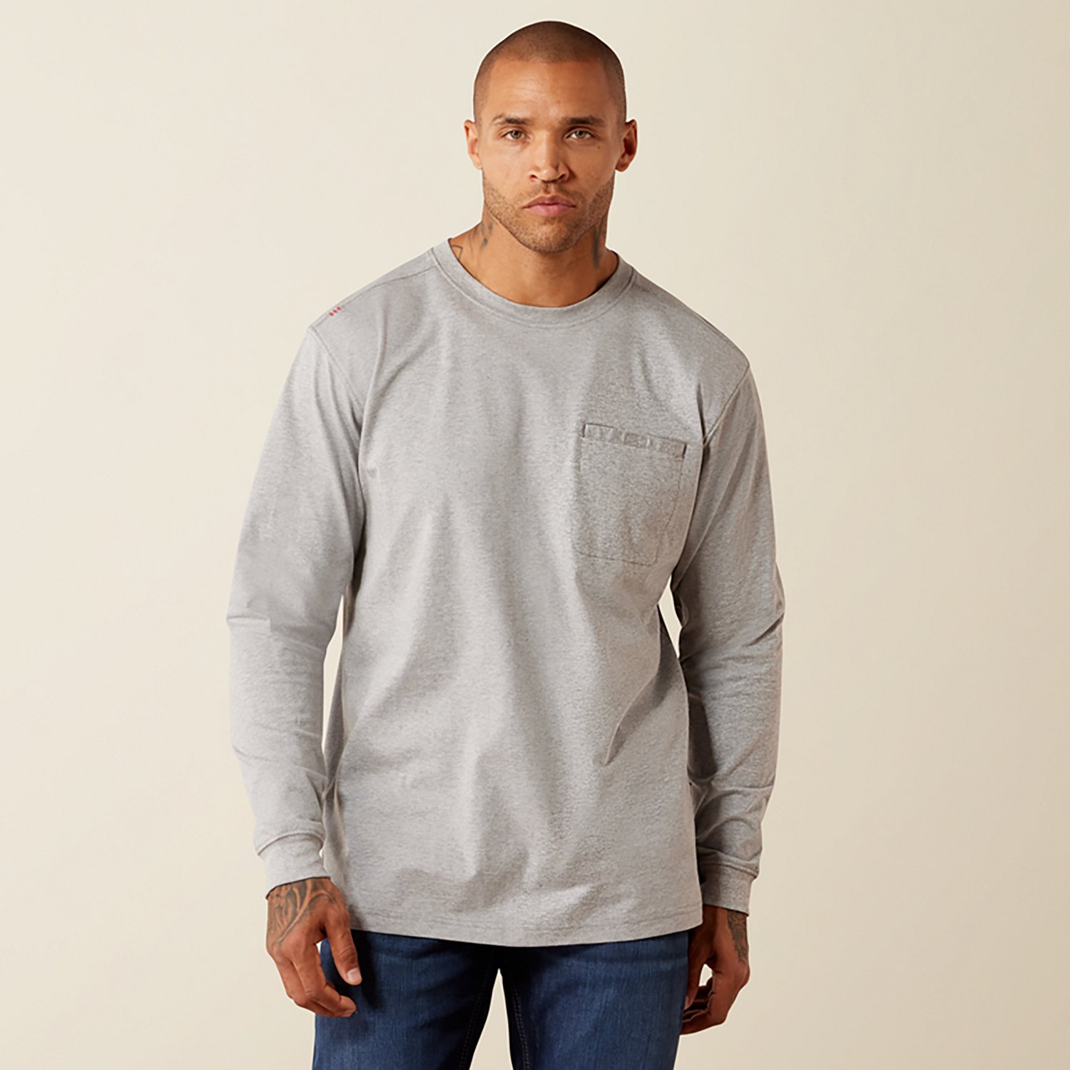 Ariat Men's Flame Resistant Air Eagle Skull Long Sleeve T-Shirt