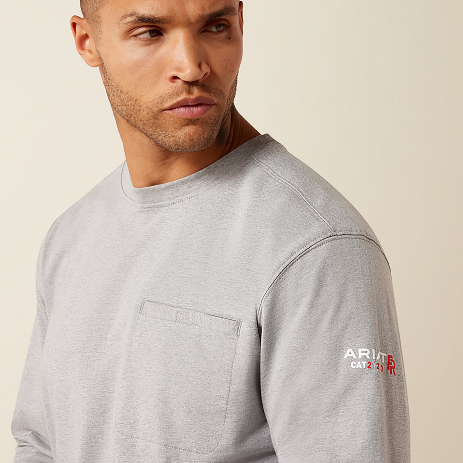 Ariat Men's Flame Resistant Air Eagle Skull Long Sleeve T-Shirt - view number 3