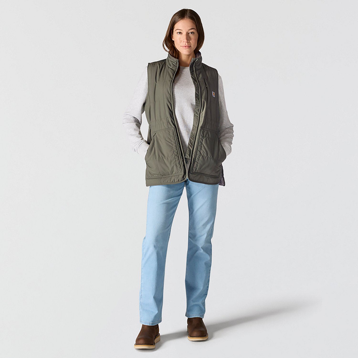 Carhartt Women’s Rain Defender® Relaxed Fit Lightweight Insulated Mock‑Neck Vest - view number 4