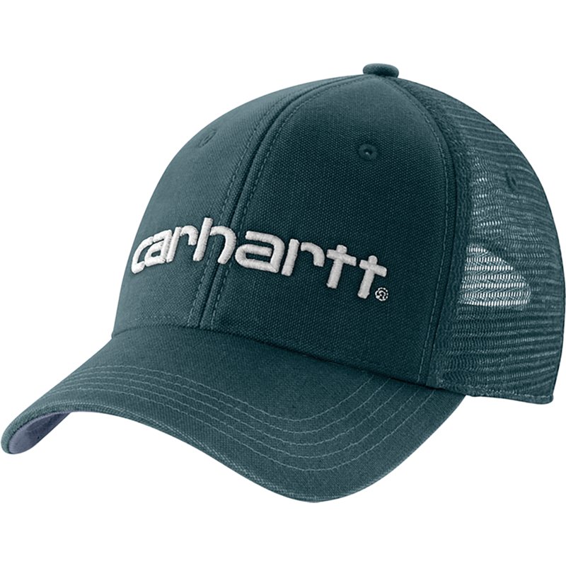 Carhartt Rugged Flex Oakland Rubber Patch Hat, Men's, Dark Harbor Teal/Approaching Storm