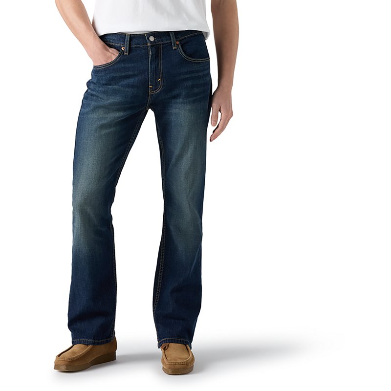 Levi's Men's 527 Slim Fit Bootcut Jean - Stretch, 32 32, Blue