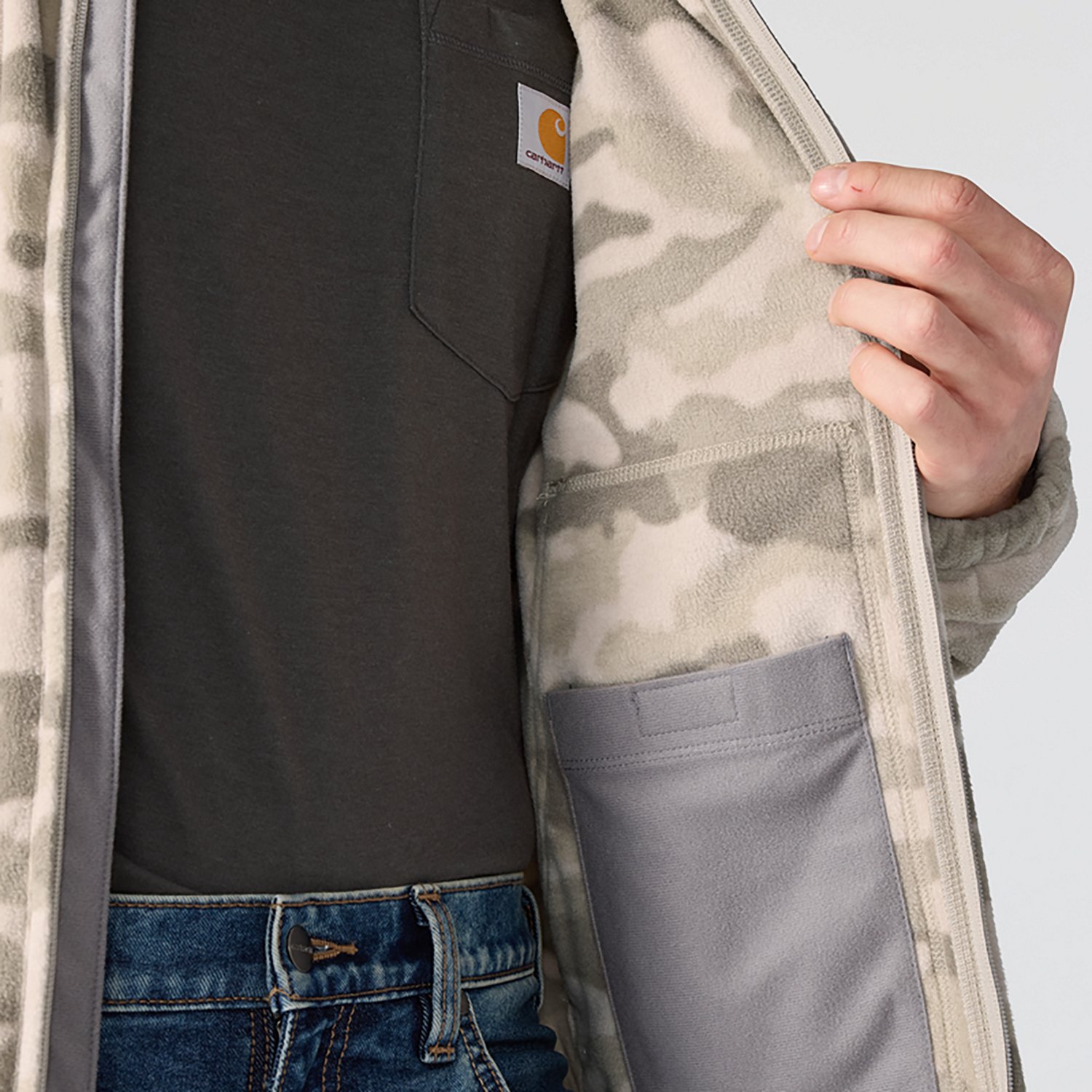 Carhartt Men's Elkhart Fleece Jacket - view number 5