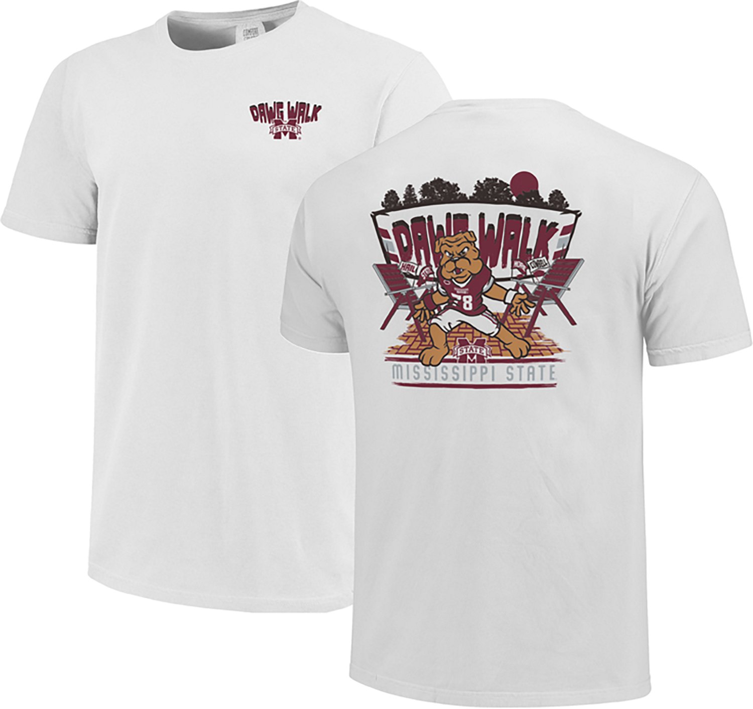Image One Youth Mississippi State University Dawg Walk Comfort Colors Dye Sub Short Sleeve T‑Shirt - view number 3