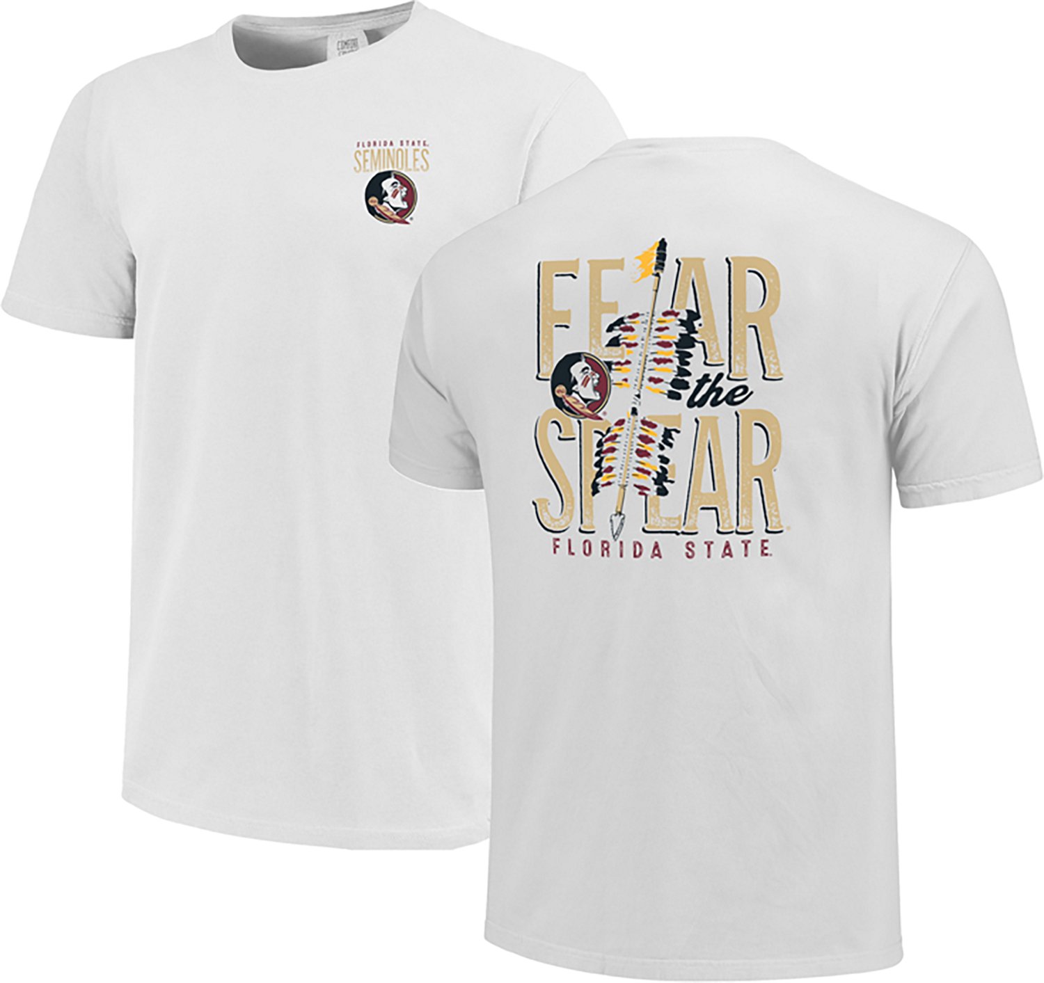 Image One Youth Florida State University Fear The Spear Comfort Colors Dye Sub Short Sleeve T‑Shirt - view number 2