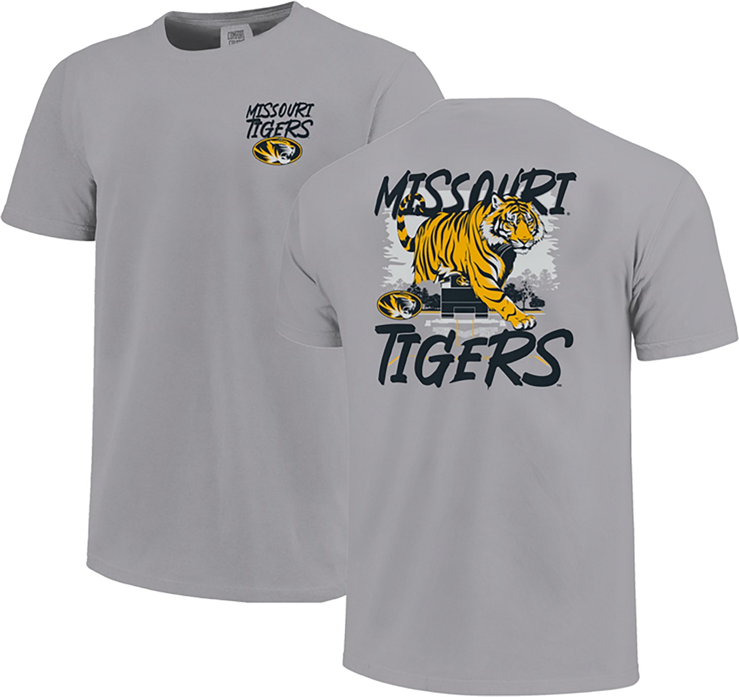 Image One Youth University of Missouri Large Mascot Stadium Comfort Colors Dye Sub Short Sleeve T‑Shirt - view number 3
