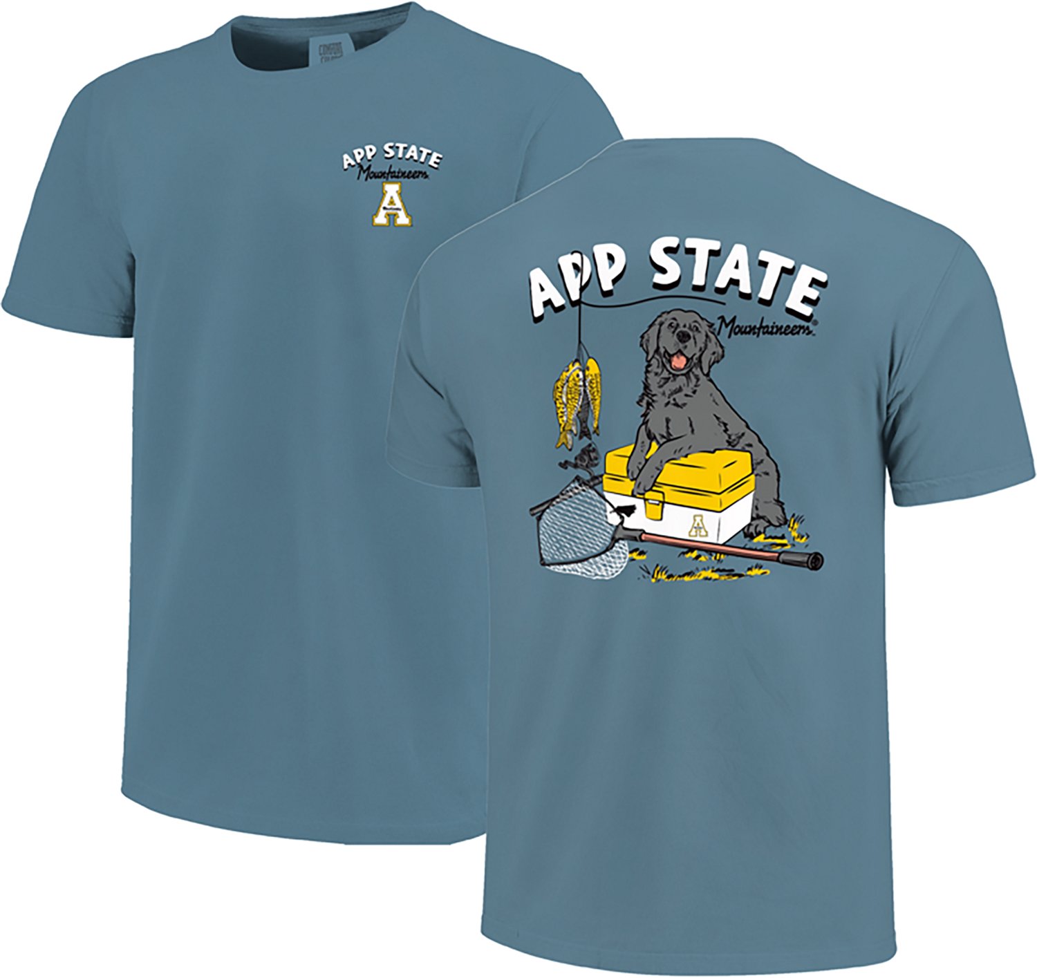 Image One Men's Appalachian State University Fisherman's Best Friend Graphic T-shirt - view number 3