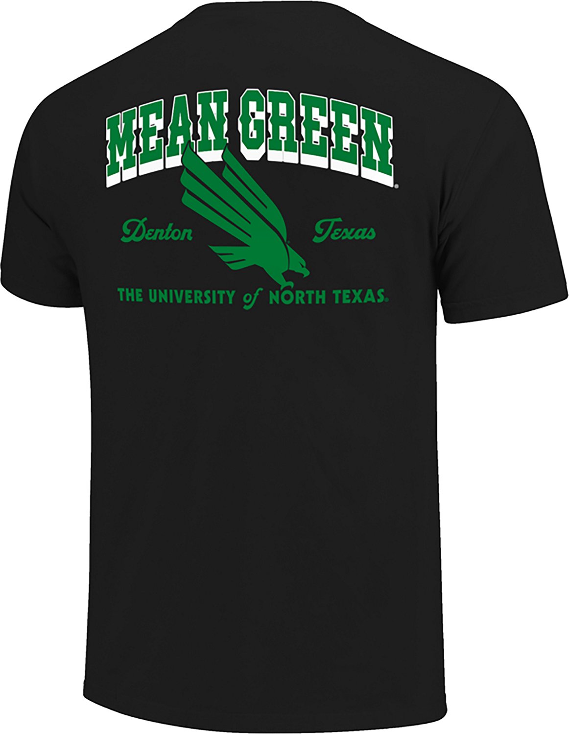 Image One Men's University of North Texas Mascot Layout Graphic T-shirt