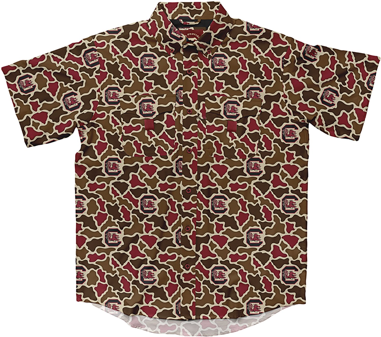 Amigo Provisions Men's University of South Carolina Camo Short Sleeve Field Shirt