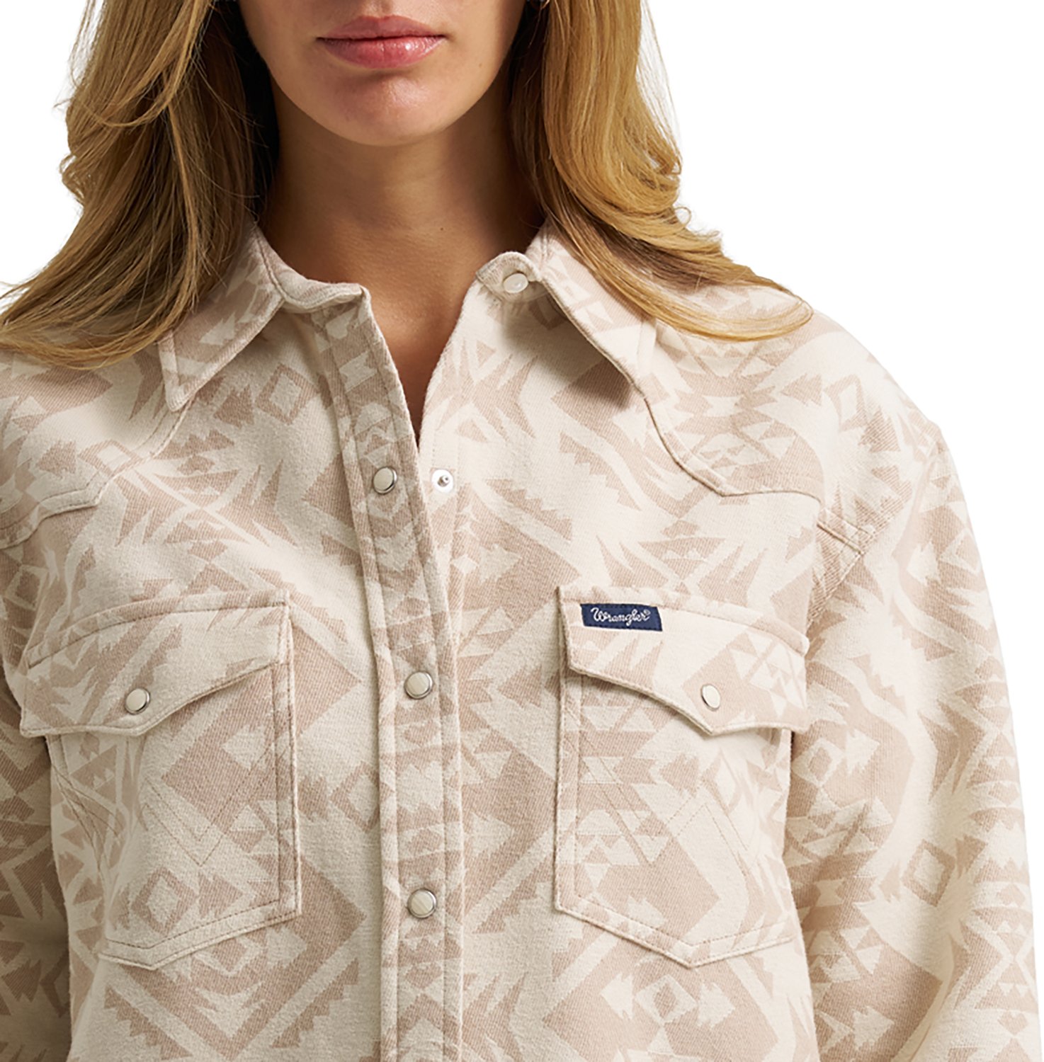 Wrangler Women's Boyfriend Snap Long Sleeve Top - view number 3