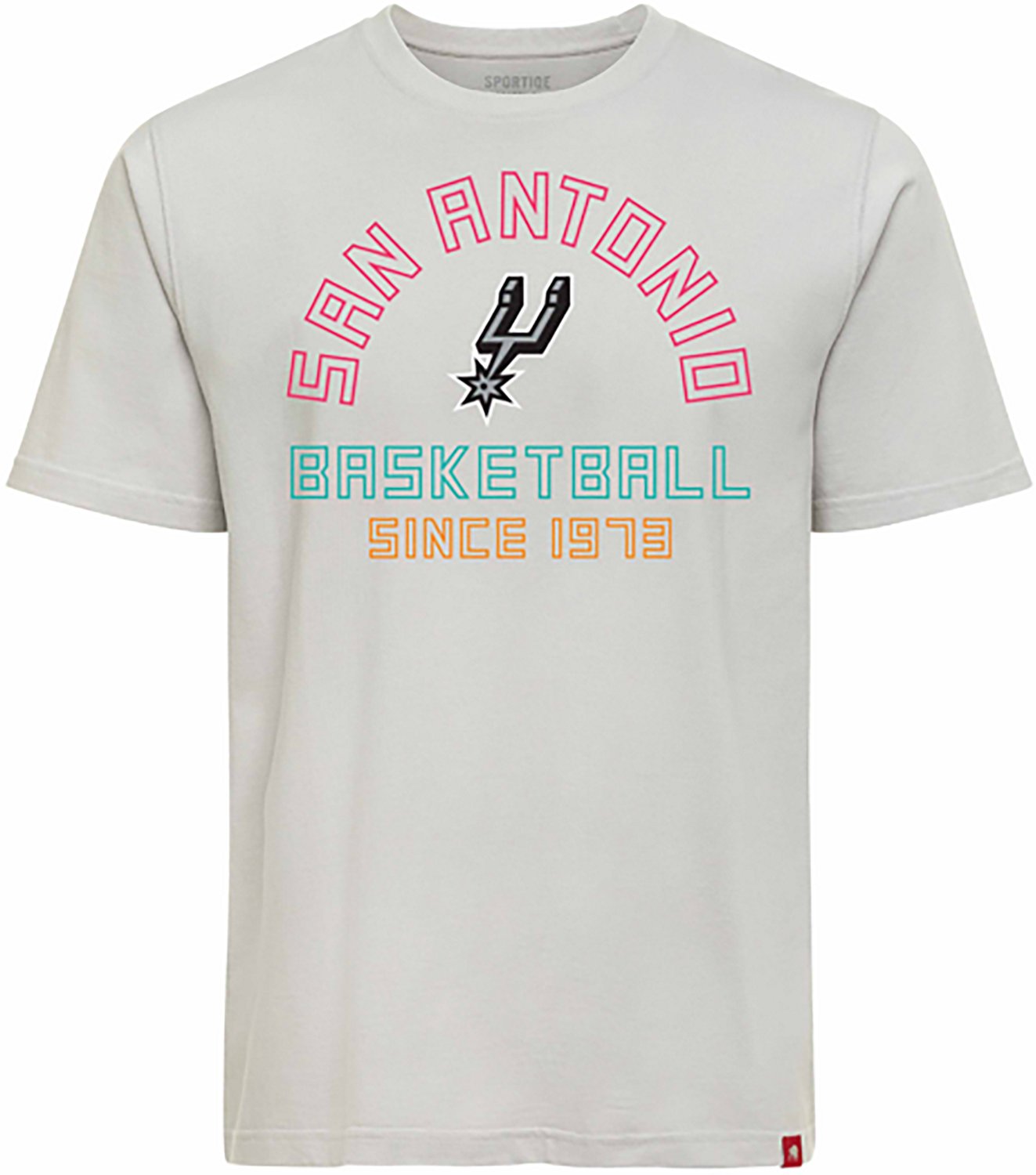 Sportiqe Men's Spurs Duke Outline Short Sleeve Tee