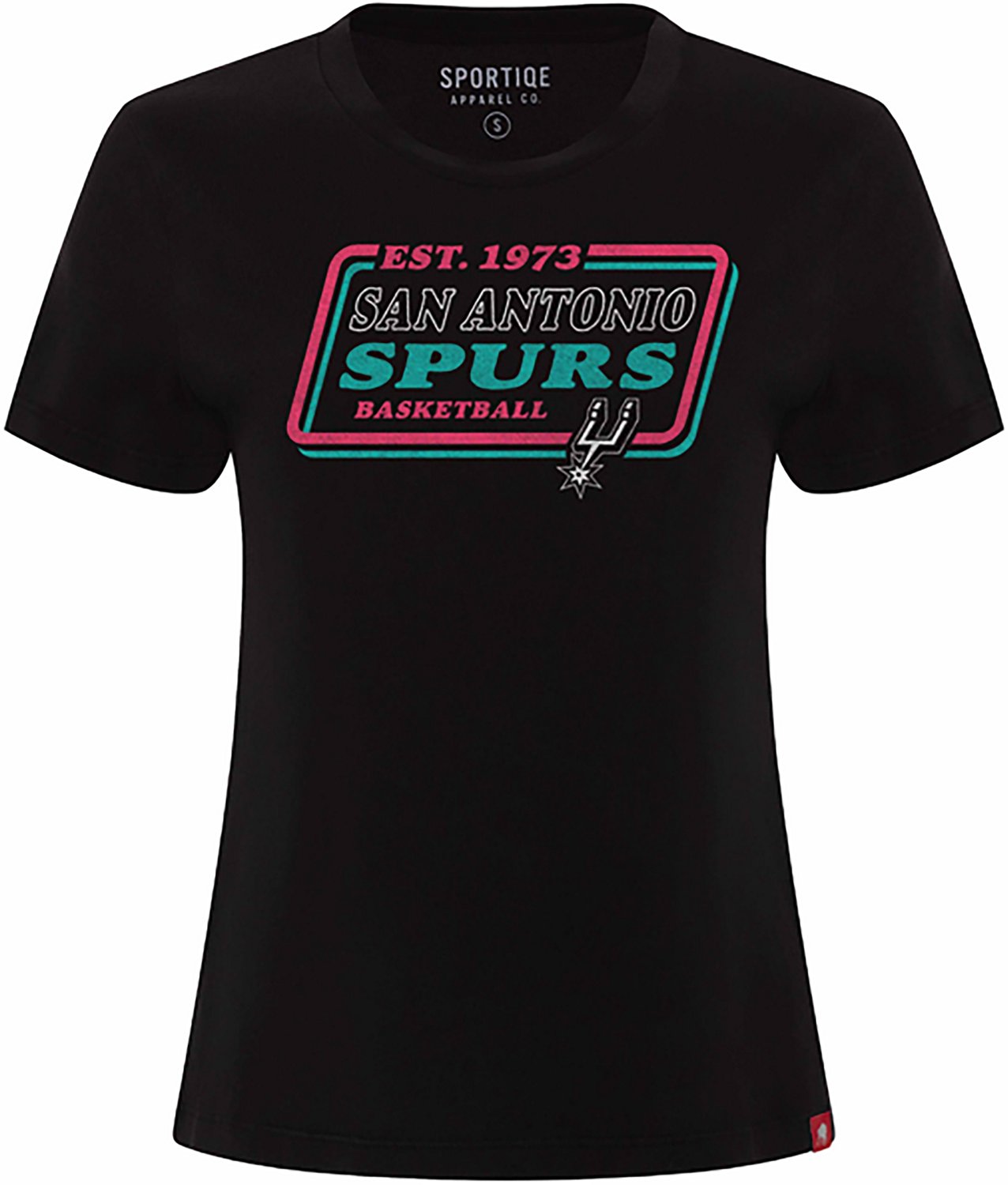 Sportiqe Women's San Antonio Spurs Arcadia Short Sleeve Graphic T-Shirt - view number 3