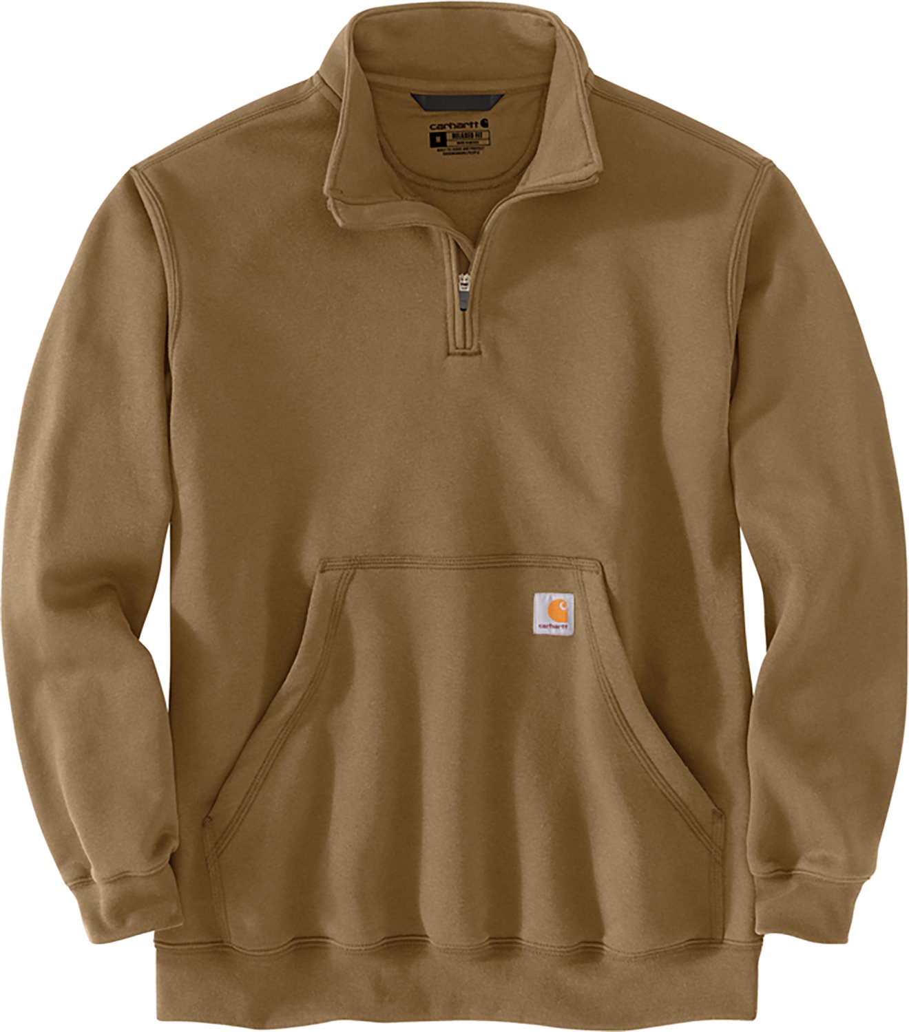 Carhartt Men's Loose Fit Midweight 1/4-Zip Mock Neck Sweatshirt