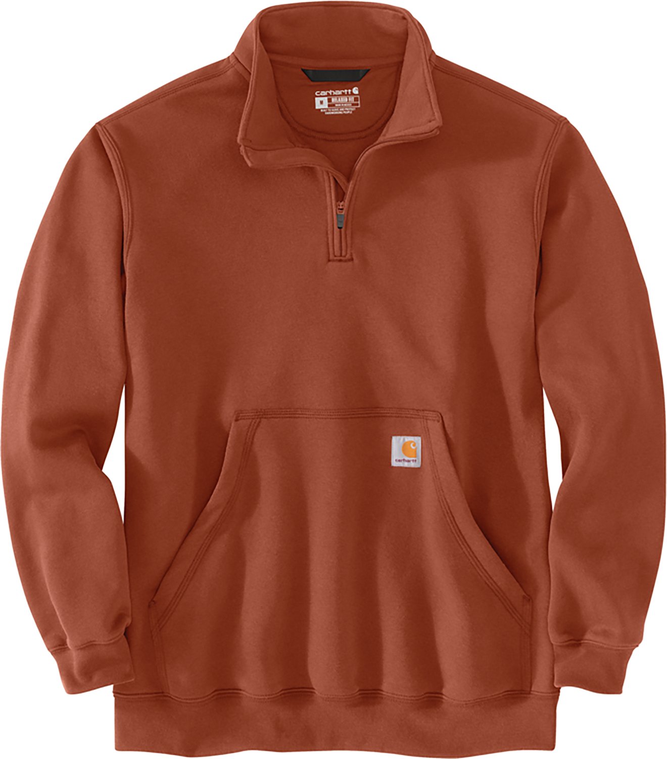 Carhartt Men's Loose Fit Midweight 1/4-Zip Mock Neck Sweatshirt