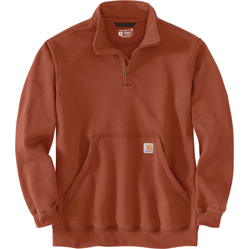Carhartt Men's Midweight 1/4-Zip Sweatshirt, Medium, Homestead Red