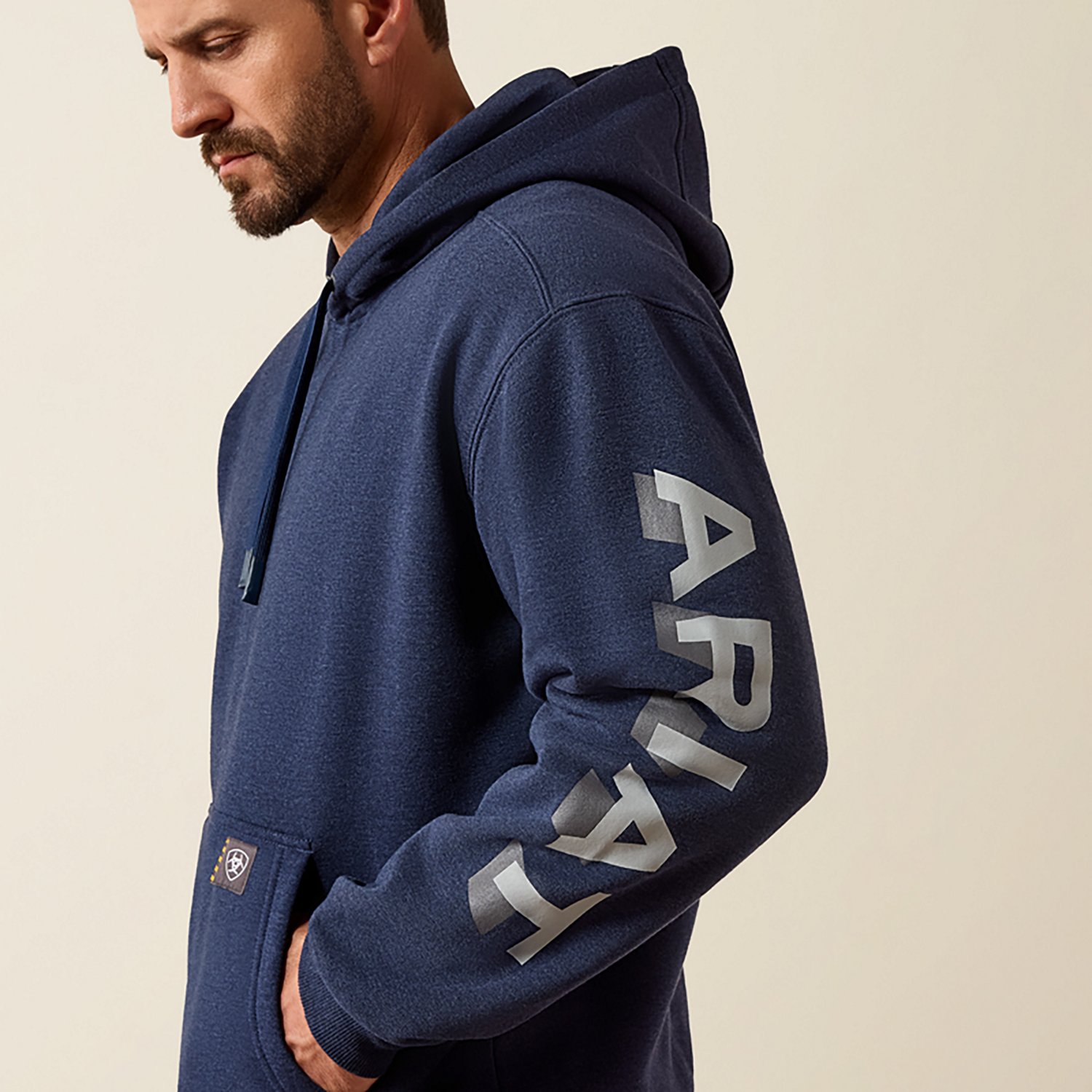 Ariat Men's Rebar Lightweight Logo Hoodie - view number 3