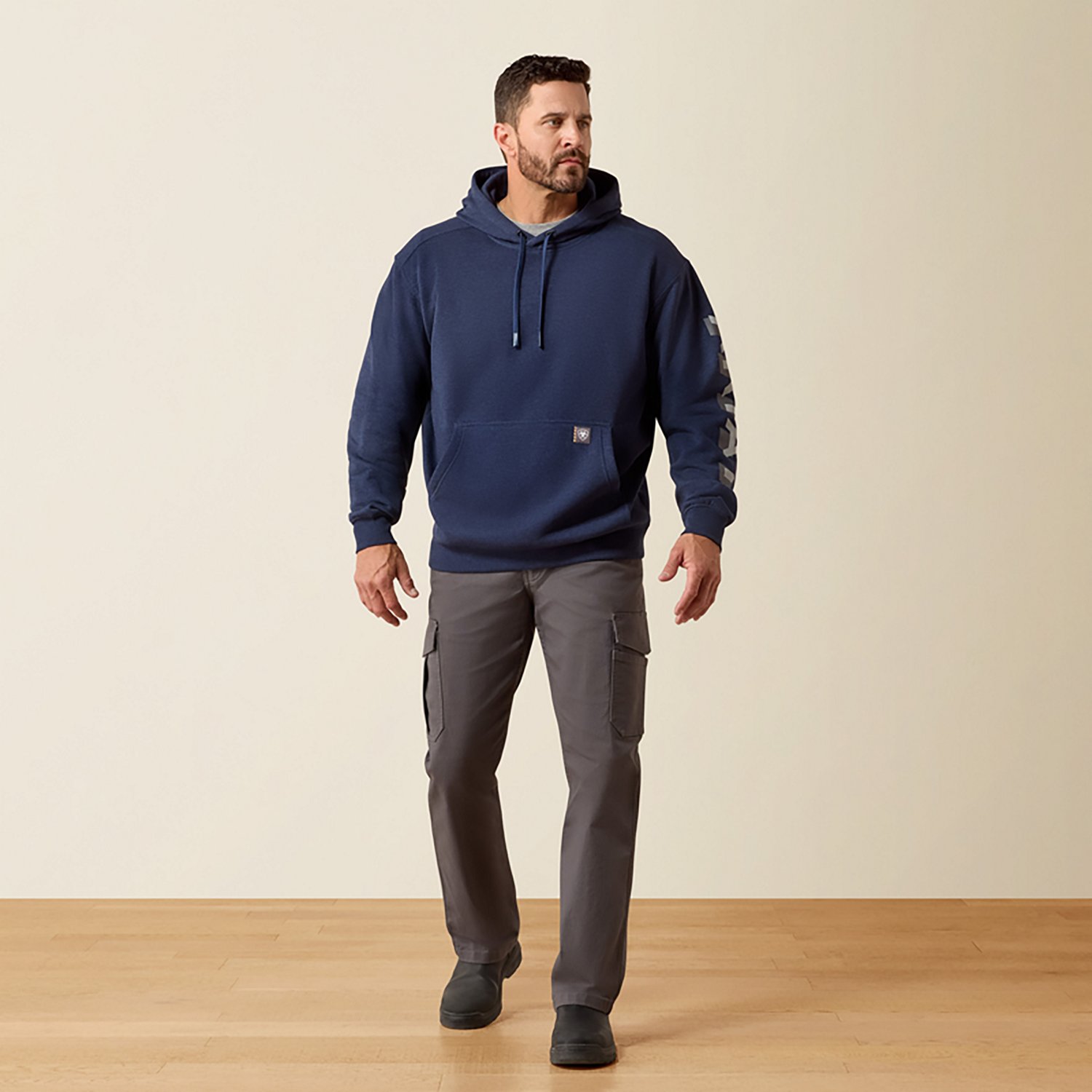 Ariat Men's Rebar Lightweight Logo Hoodie - view number 5