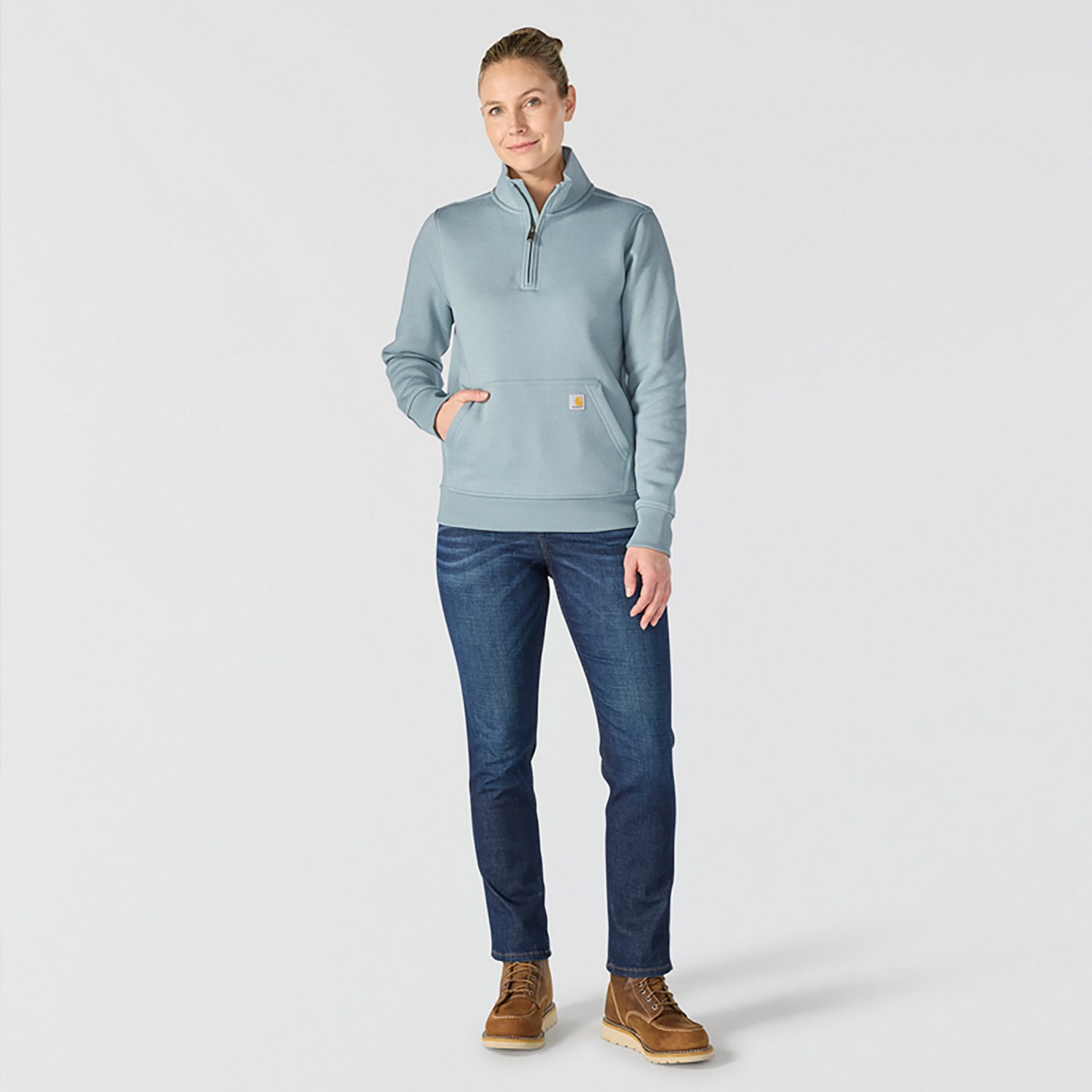 Carhartt Women's Mock Neck 1/4-Zip Sweatshirt - view number 7