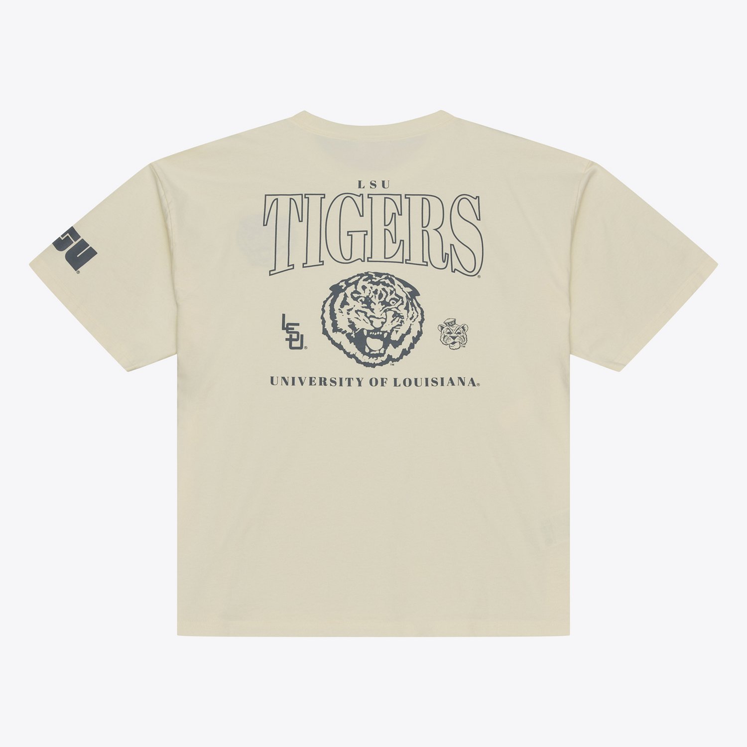 Mitchell & Ness Men's Louisiana State University Retro Logo Heritage Hues Oversized Graphic T-shirt - view number 2