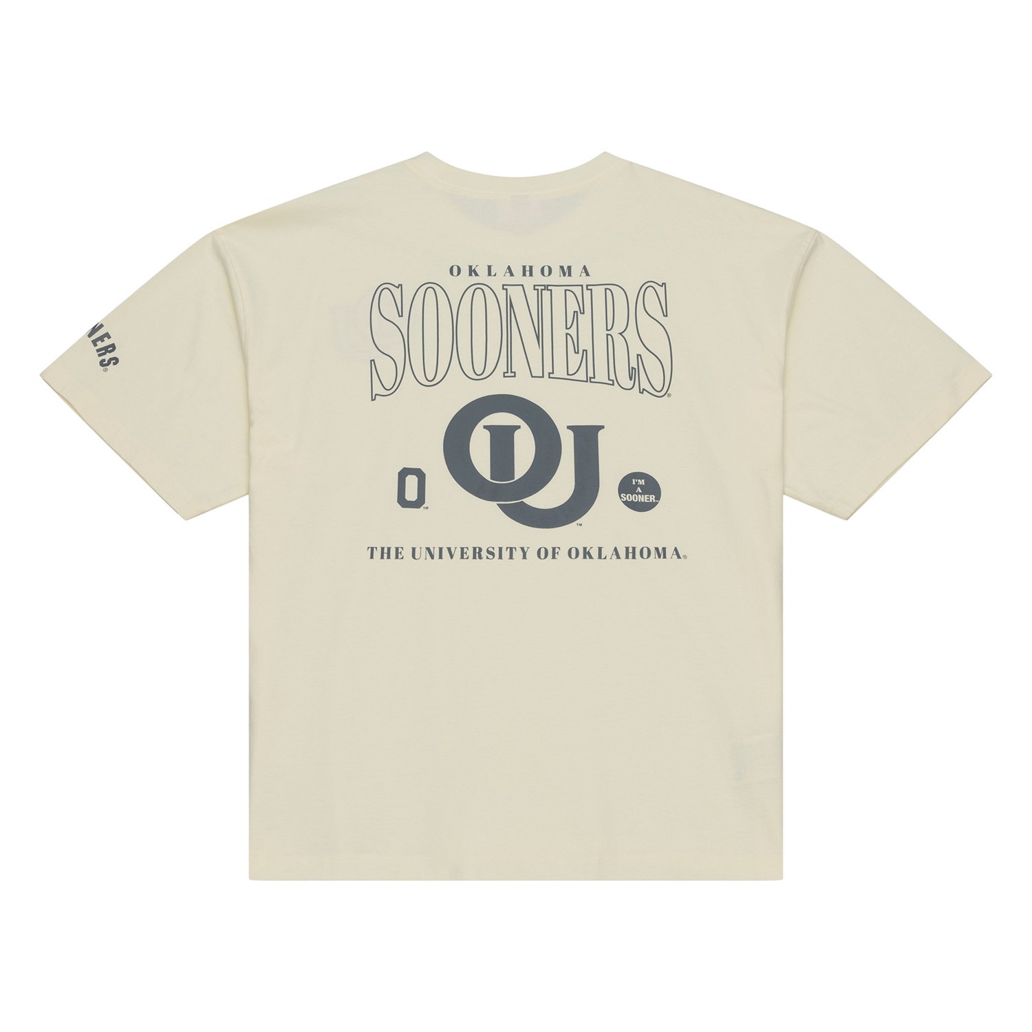 Mitchell & Ness Men's University of Oklahoma Retro Logo Heritage Hues Oversized Graphic T-shirt - view number 2