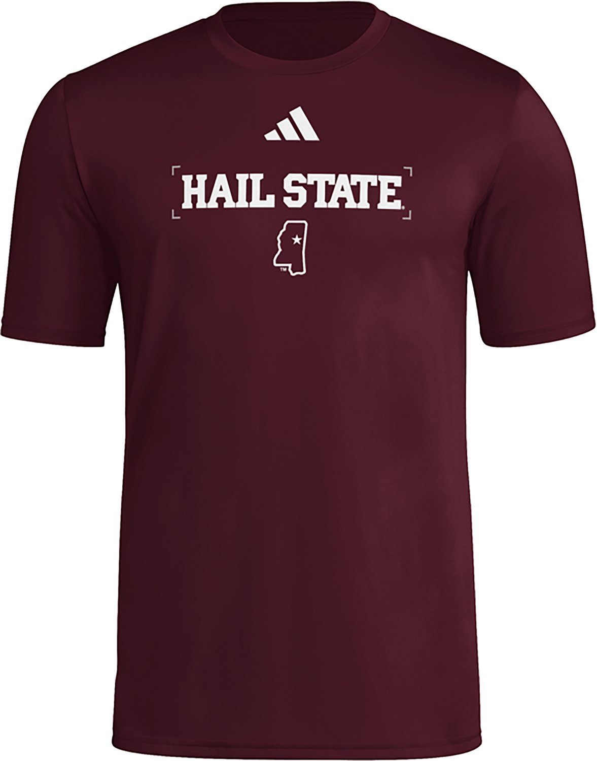 adidas Men's Mississippi State University Locker Slogan Pregame Graphic T-shirt