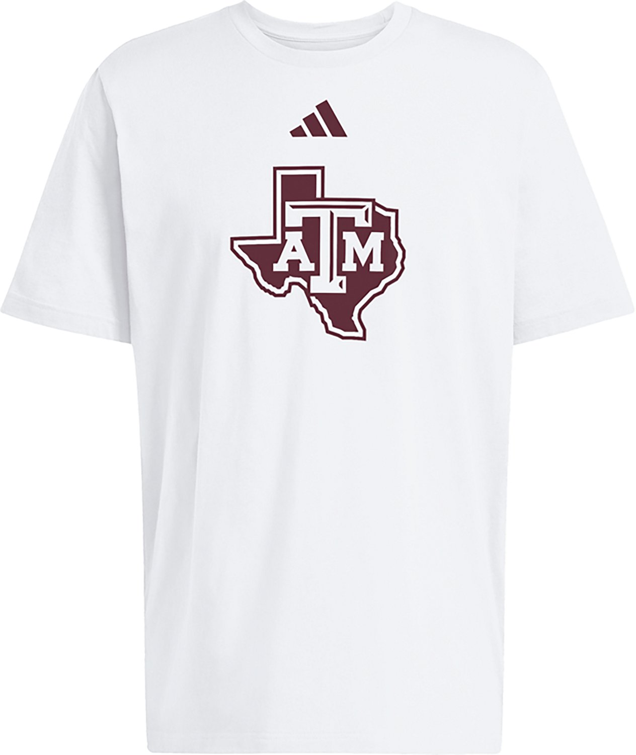 adidas Men's Texas A&M University Oversize Locker Logo Graphic T-shirt