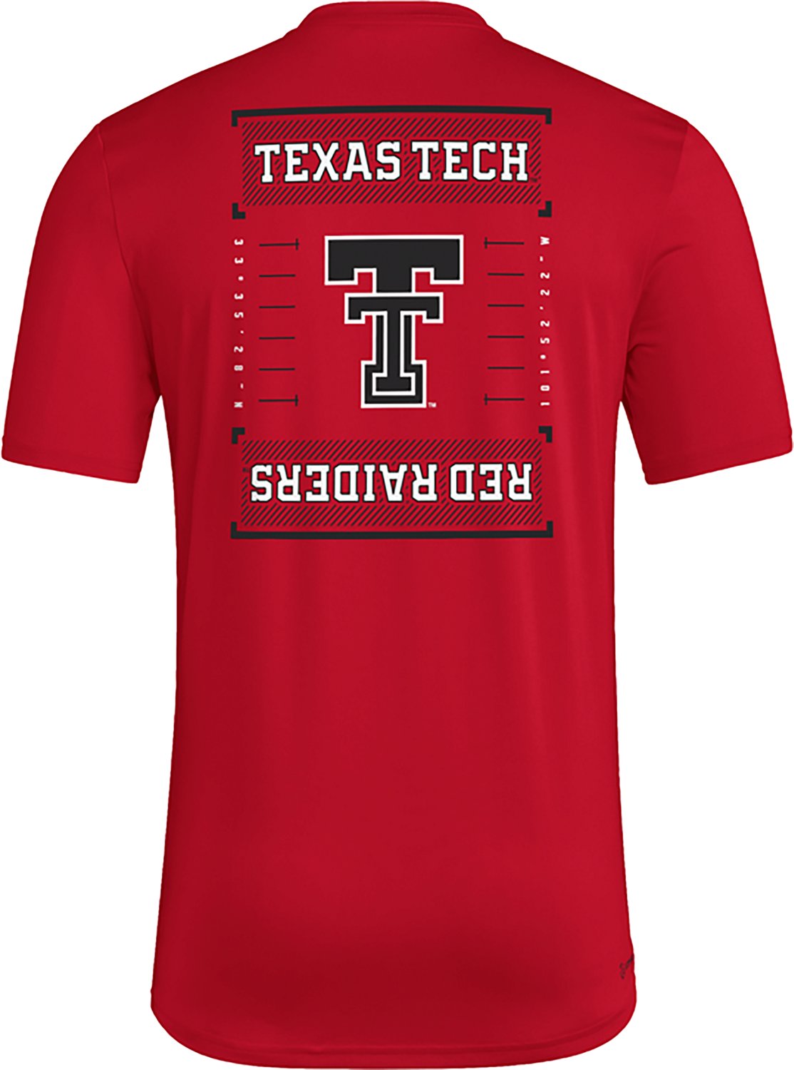 adidas Men's Texas Tech University Locker Football Icon Graphic T-shirt